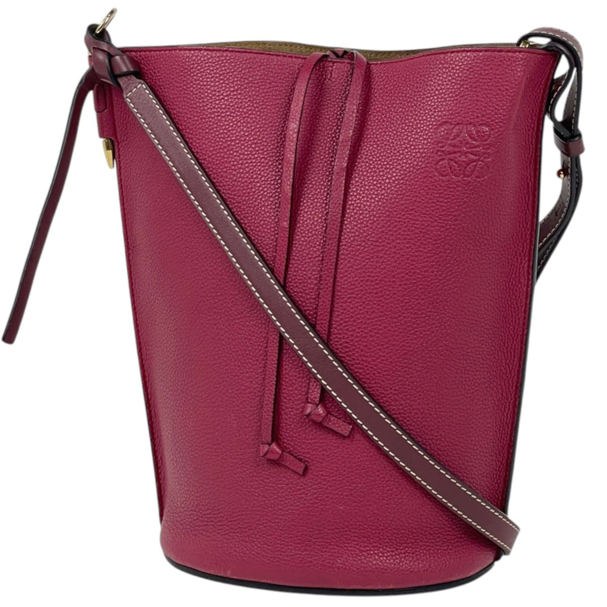 Loewe Pink Leather Shoulder Bag (Pre-Owned)