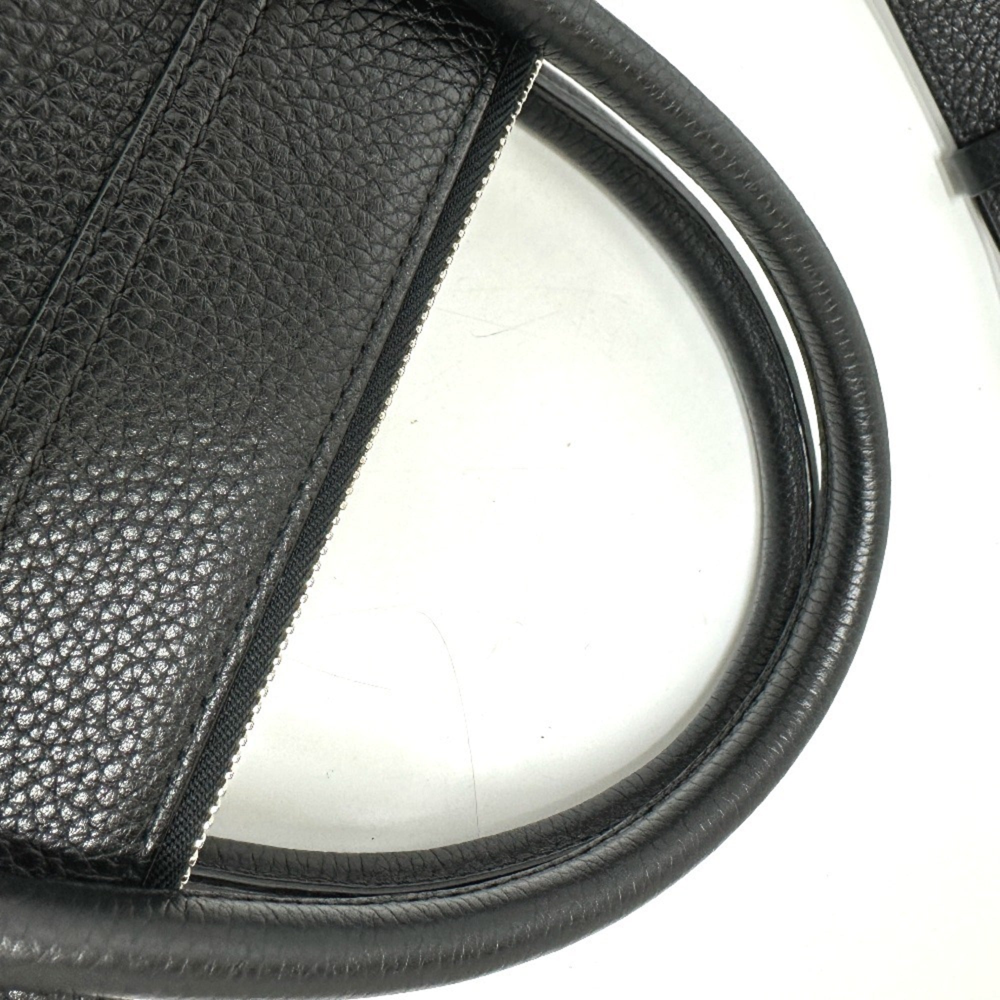 Louis Vuitton Black Leather Tote Bag (Pre-Owned)