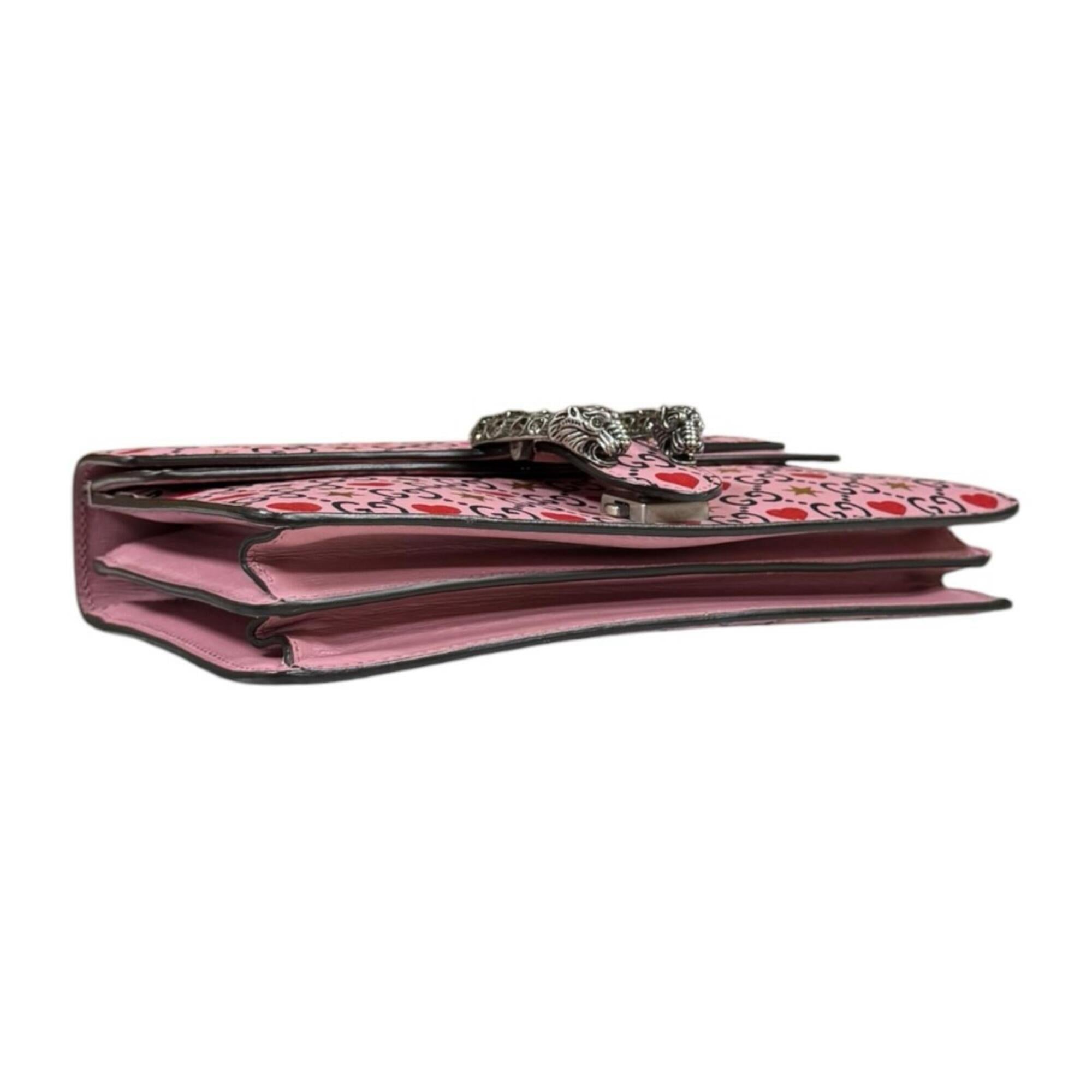 Gucci Pink Leather Shoulder Bag (Pre-Owned)