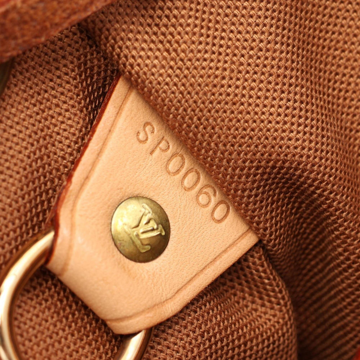 Louis Vuitton Brown Coated Canvas Leather Backpack Handbag (Pre-Owned)