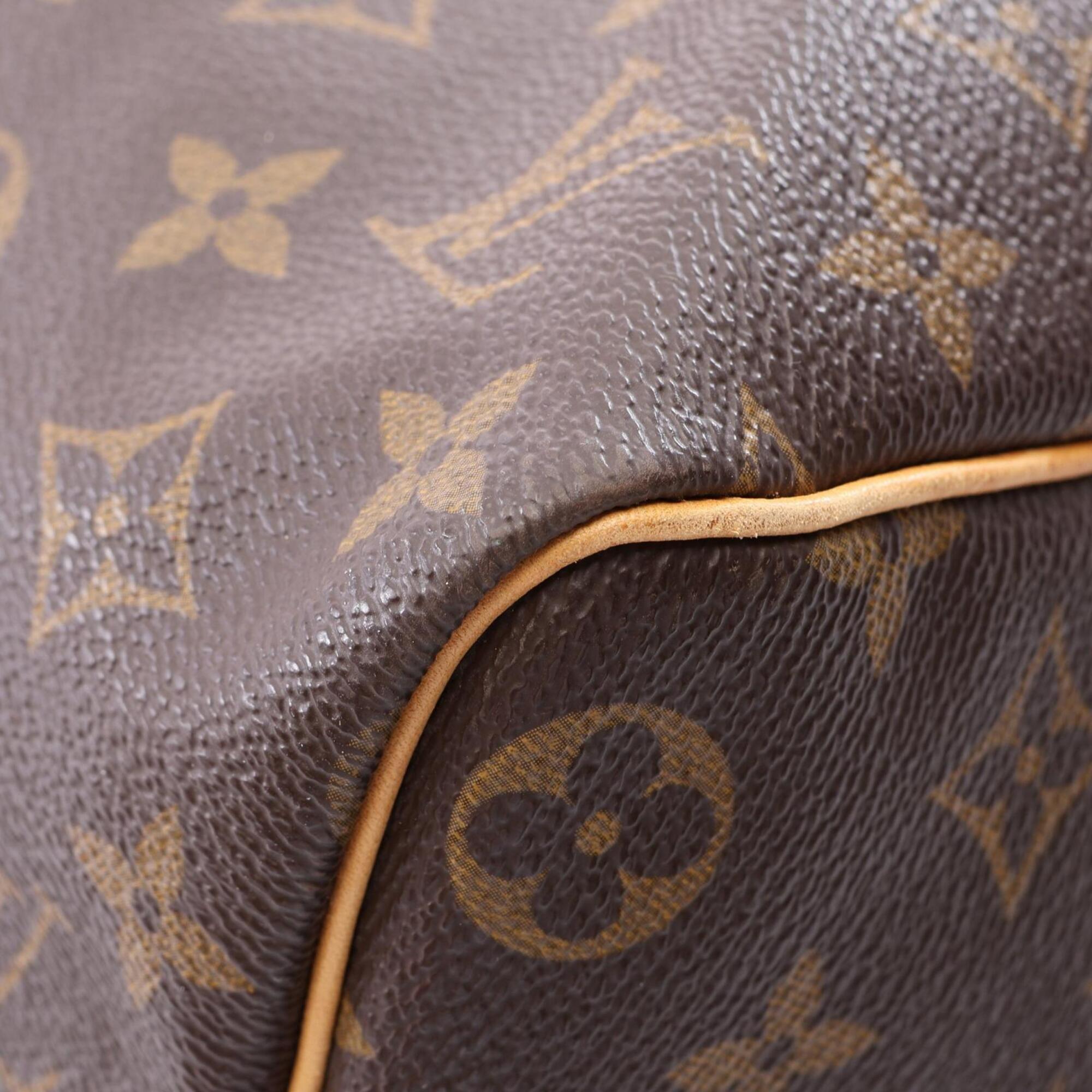 Louis Vuitton Monogram Brown Coated Canvas Boston Bag Handbag (Pre-Owned)