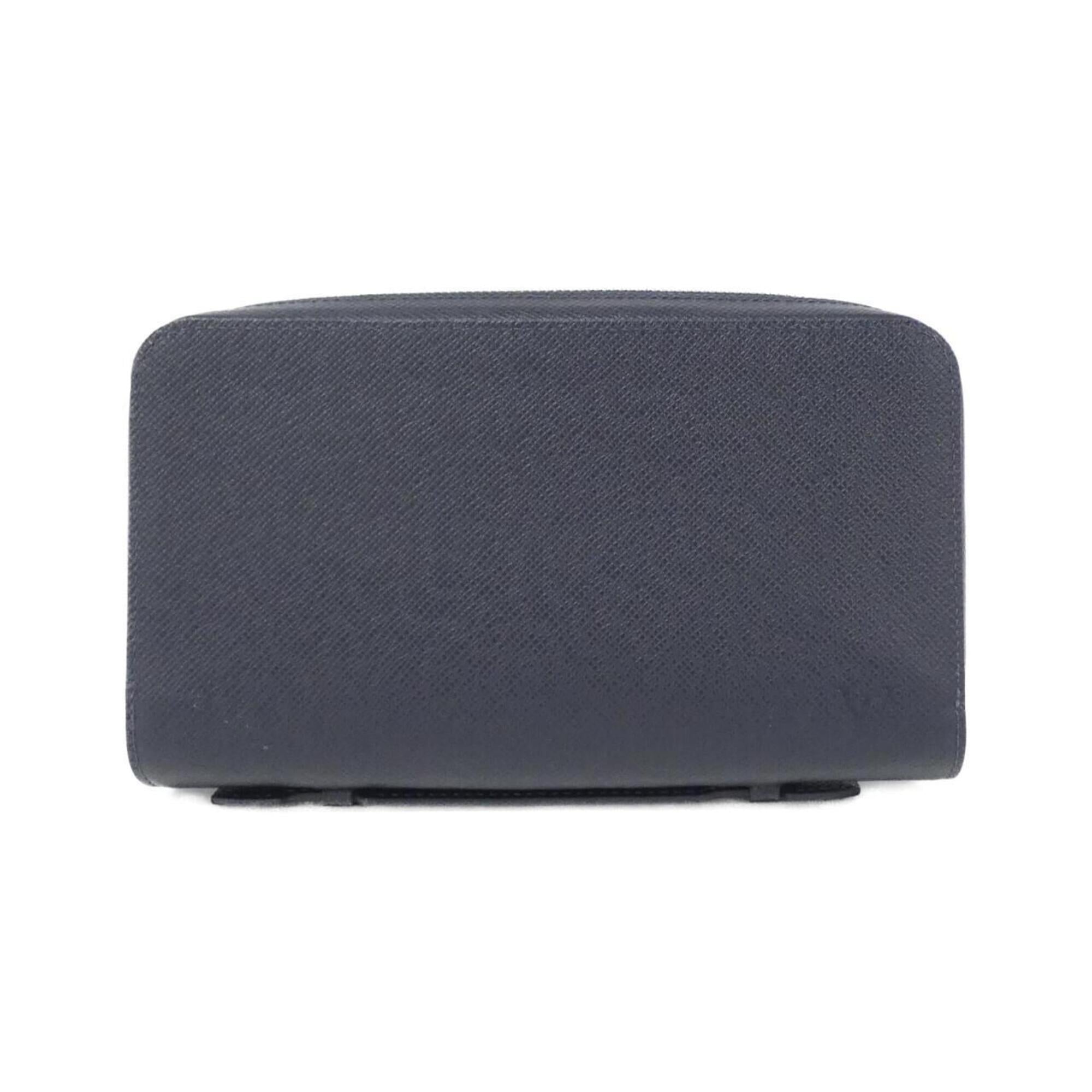 Louis Vuitton Navy Blue Leather Long Wallet (Bi-Fold) (Pre-Owned)