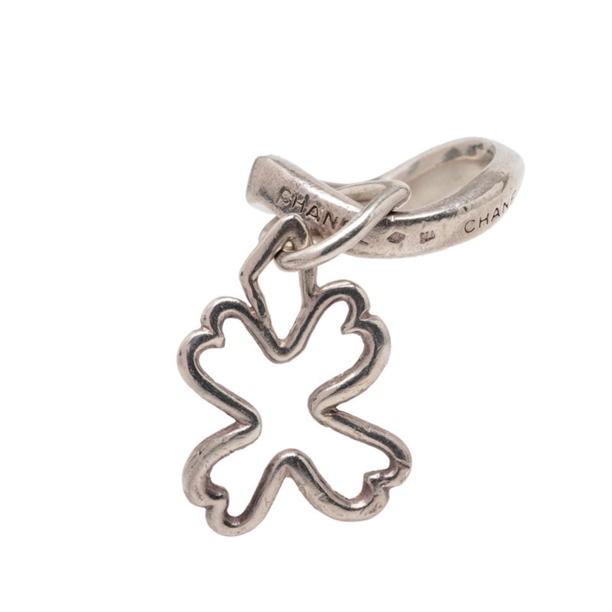 Chanel Silver Metal Band Ring (Pre-Owned)