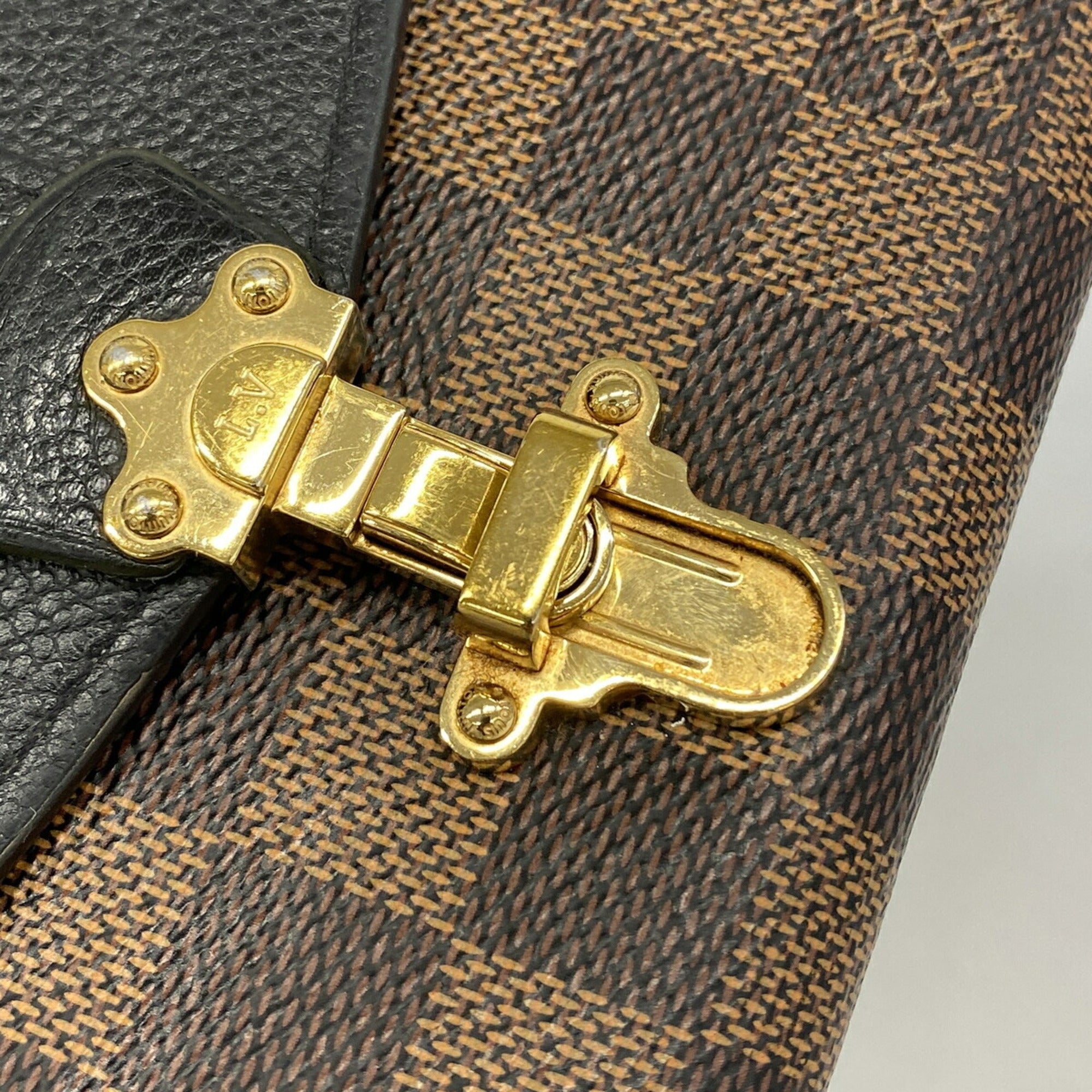 Louis Vuitton Ebene Noir Long Wallet (Bi-Fold) (Pre-Owned)