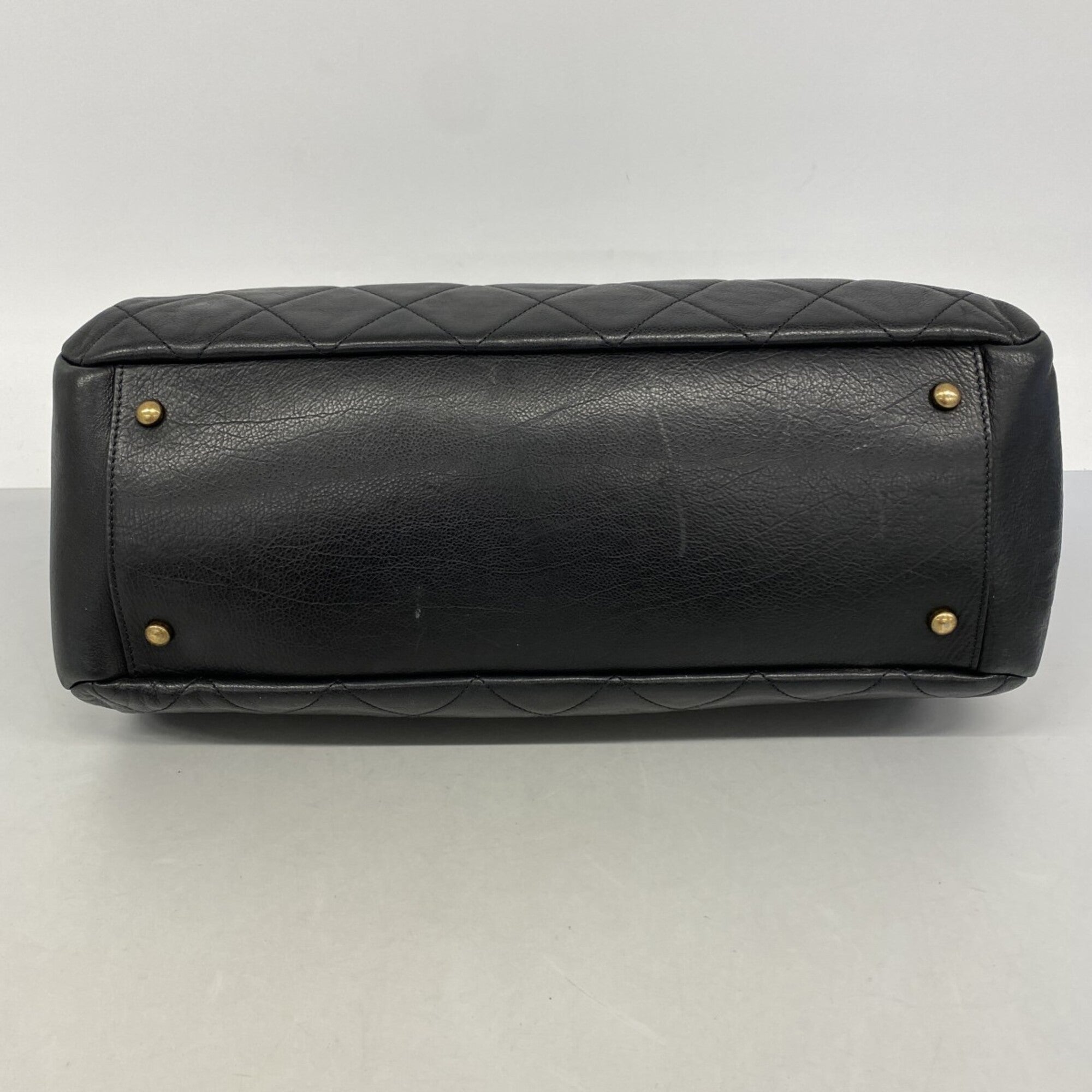 Chanel Black Leather Tote Bag (Pre-Owned)
