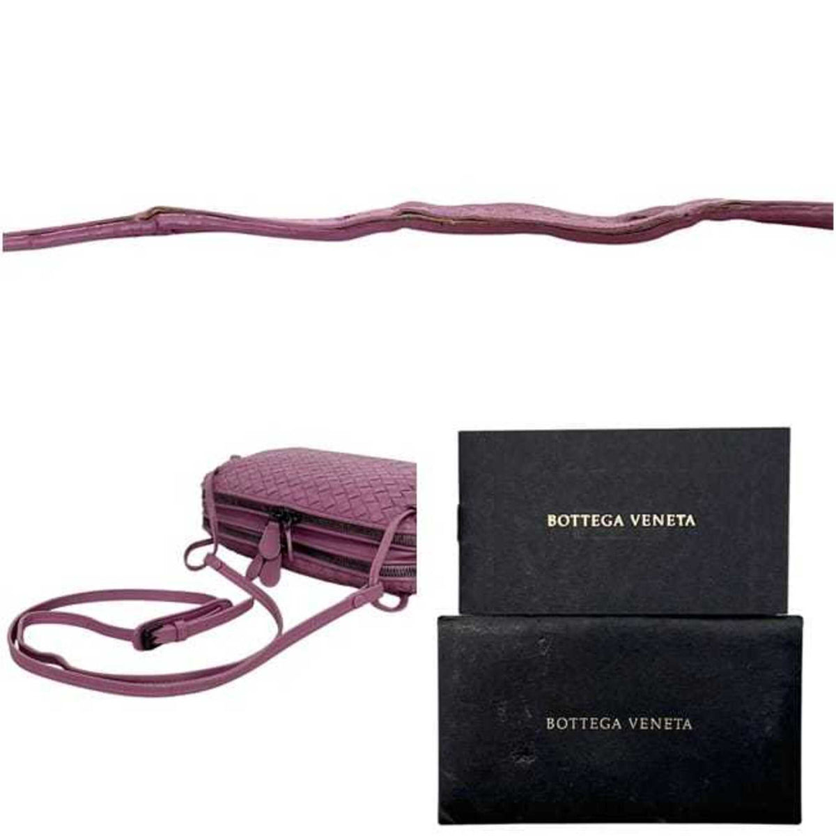 Bottega Veneta Pink Purple Intrecciato Shoulder Bag (Pre-Owned)