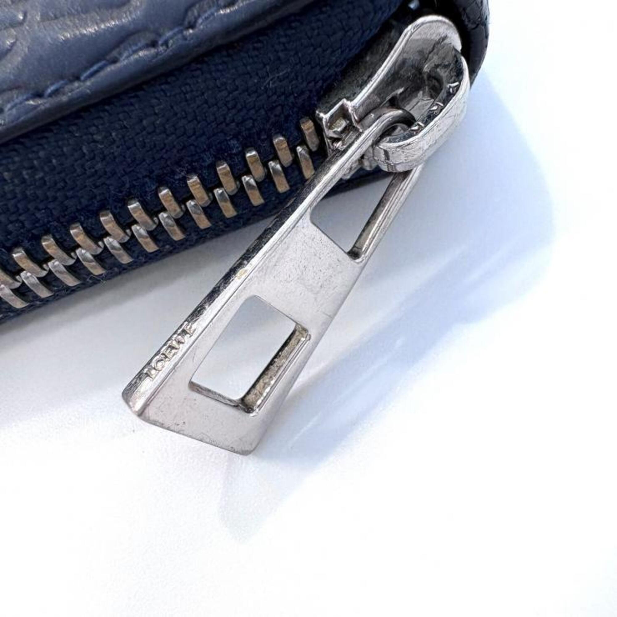 Loewe Navy Long Wallet (Bi-Fold) (Pre-Owned)