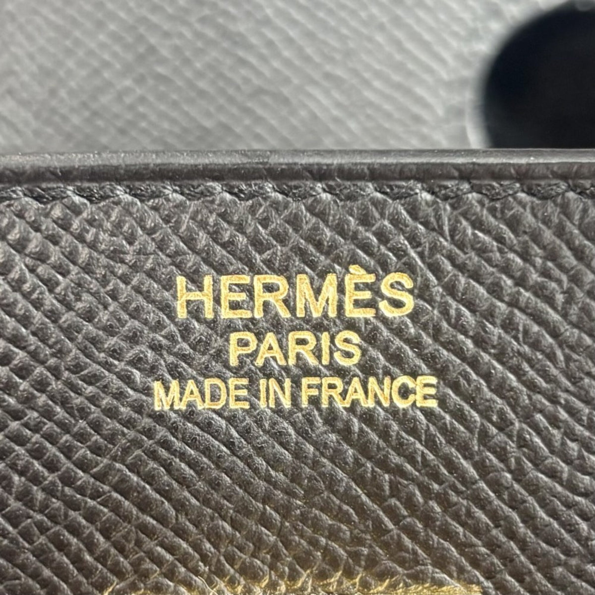 Hermes Black Leather Handbag (Pre-Owned)