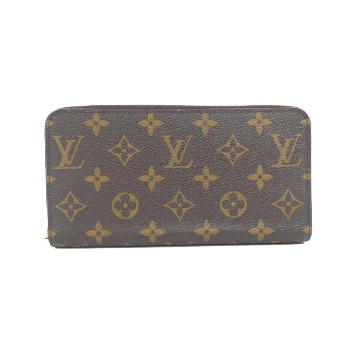 Louis Vuitton Monogram Fuchsia Marron Coated Canvas Long Wallet (Bi-Fold) (Pre-Owned)