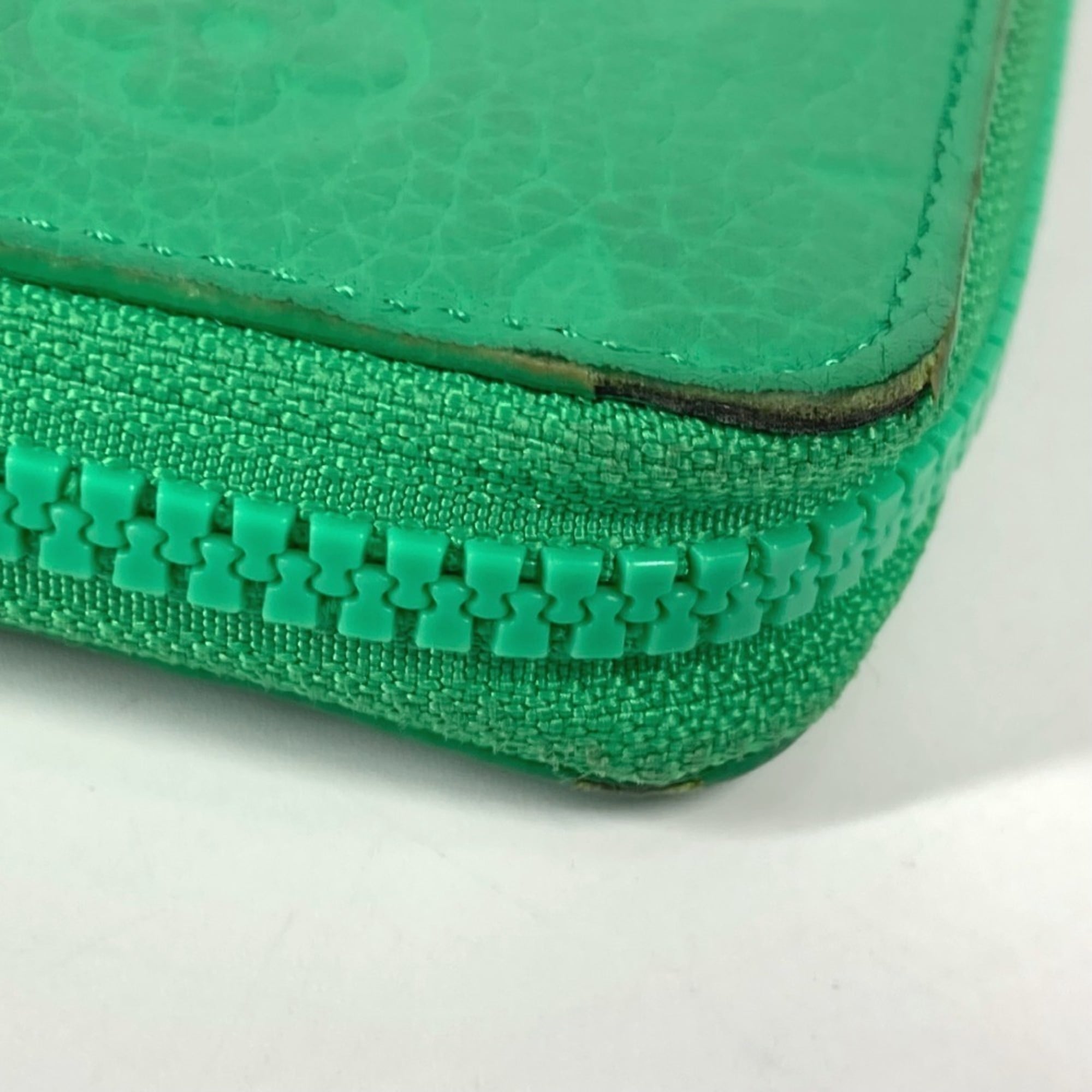 Louis Vuitton Green Leather Long Wallet (Bi-Fold) (Pre-Owned)