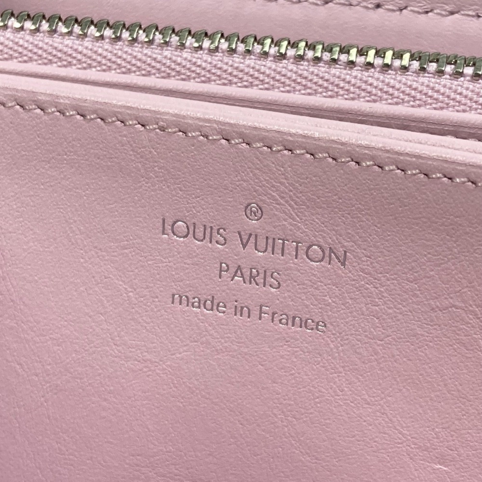 Louis Vuitton Mahina Purple Mahina Leather Long Wallet (Bi-Fold) (Pre-Owned)