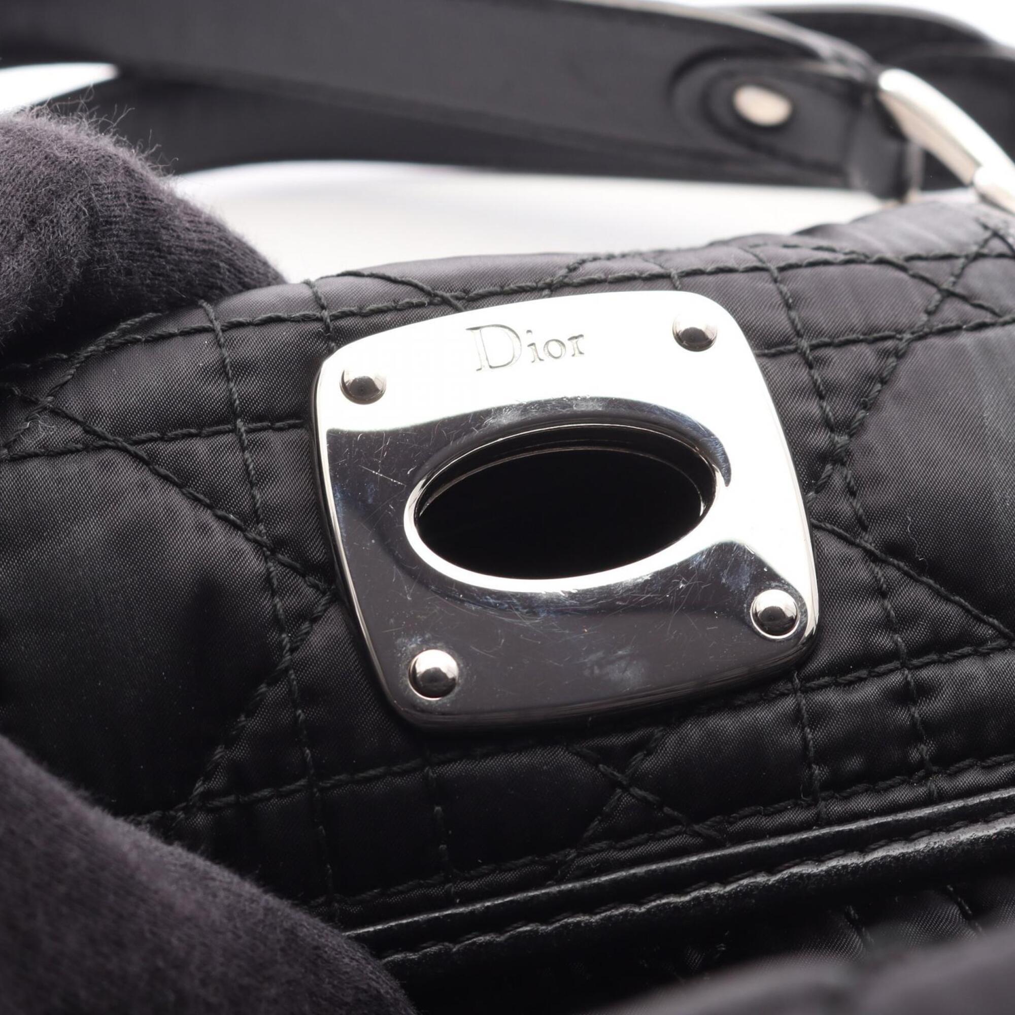 Christian Dior Black Nylon Leather Handbag (Pre-Owned)