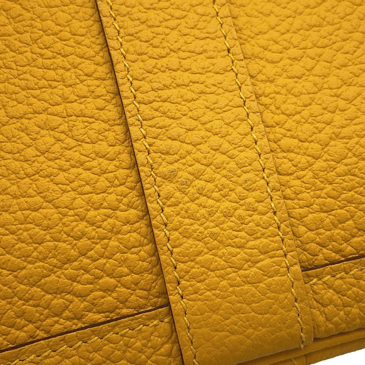 Hermes Garden Jaune Country Leather Handbag Tote Bag (Pre-Owned)