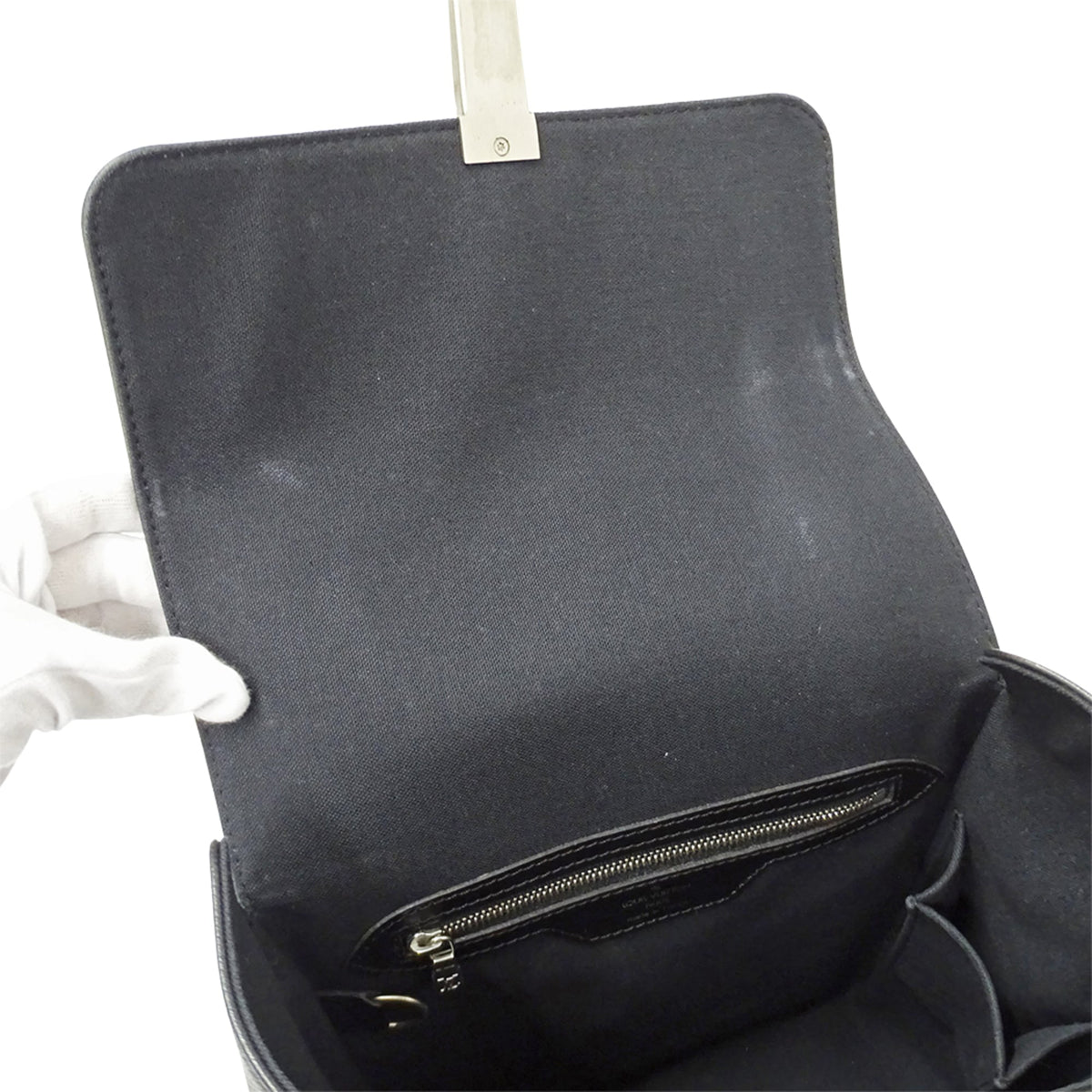 Louis Vuitton Ardoise Black Taiga Leather Handbag Shoulder Bag (Pre-Owned)