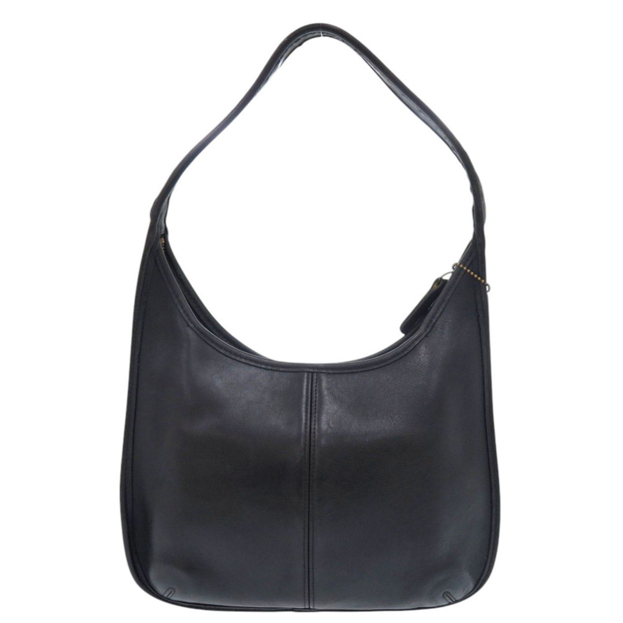 Coach Black Leather Handbag (Pre-Owned)