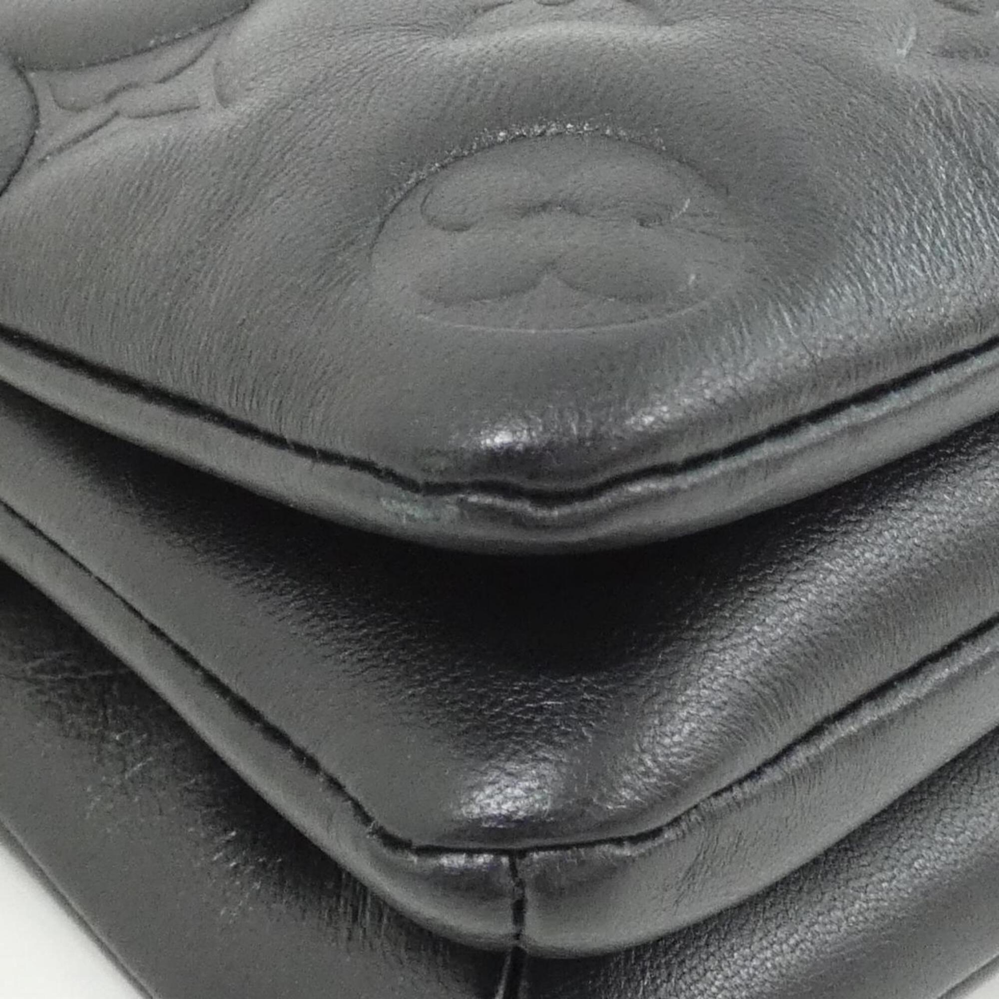 Louis Vuitton Black Leather Pochette Shoulder Bag (Pre-Owned)