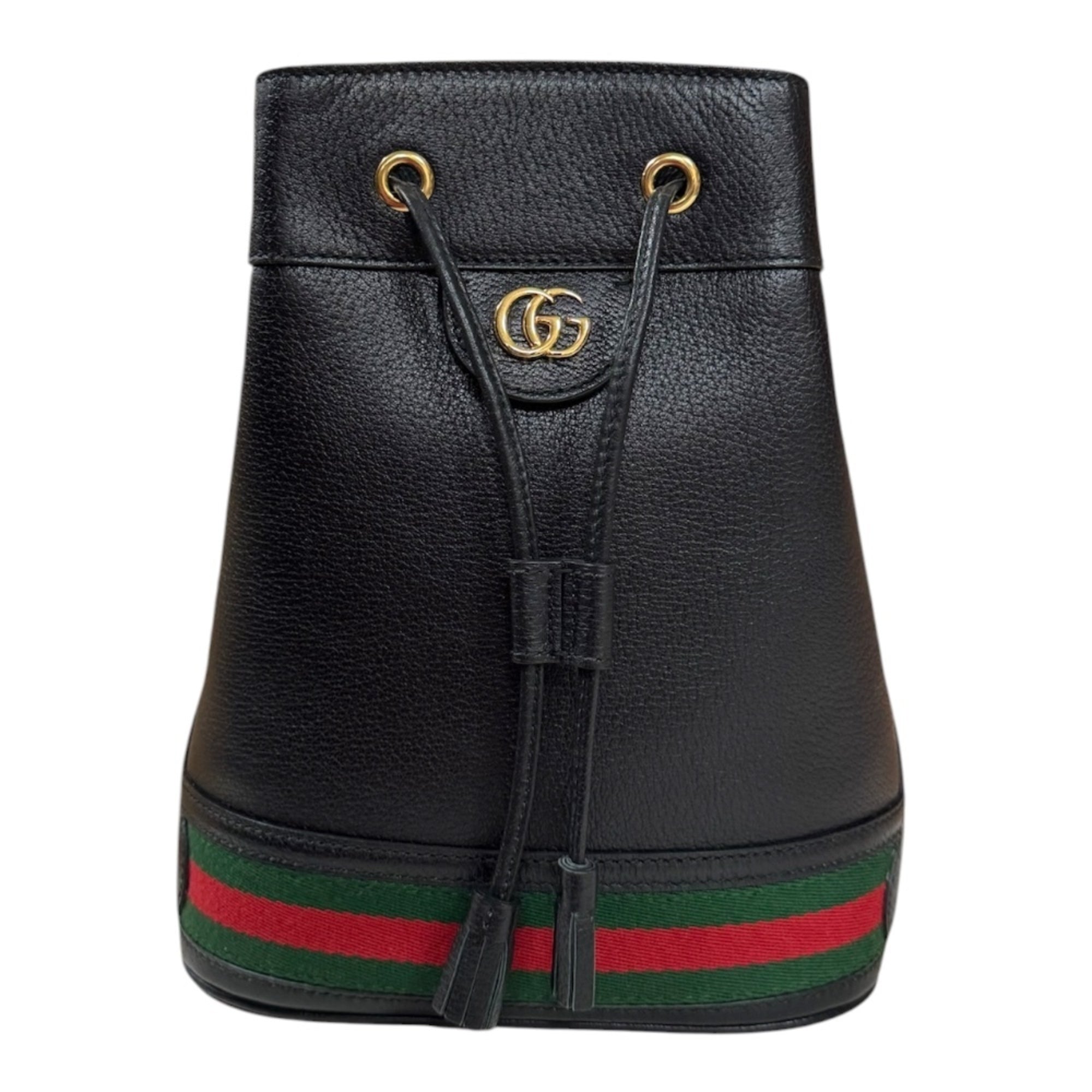 Gucci Ophidia Black Leather Shoulder Bag (Pre-Owned)