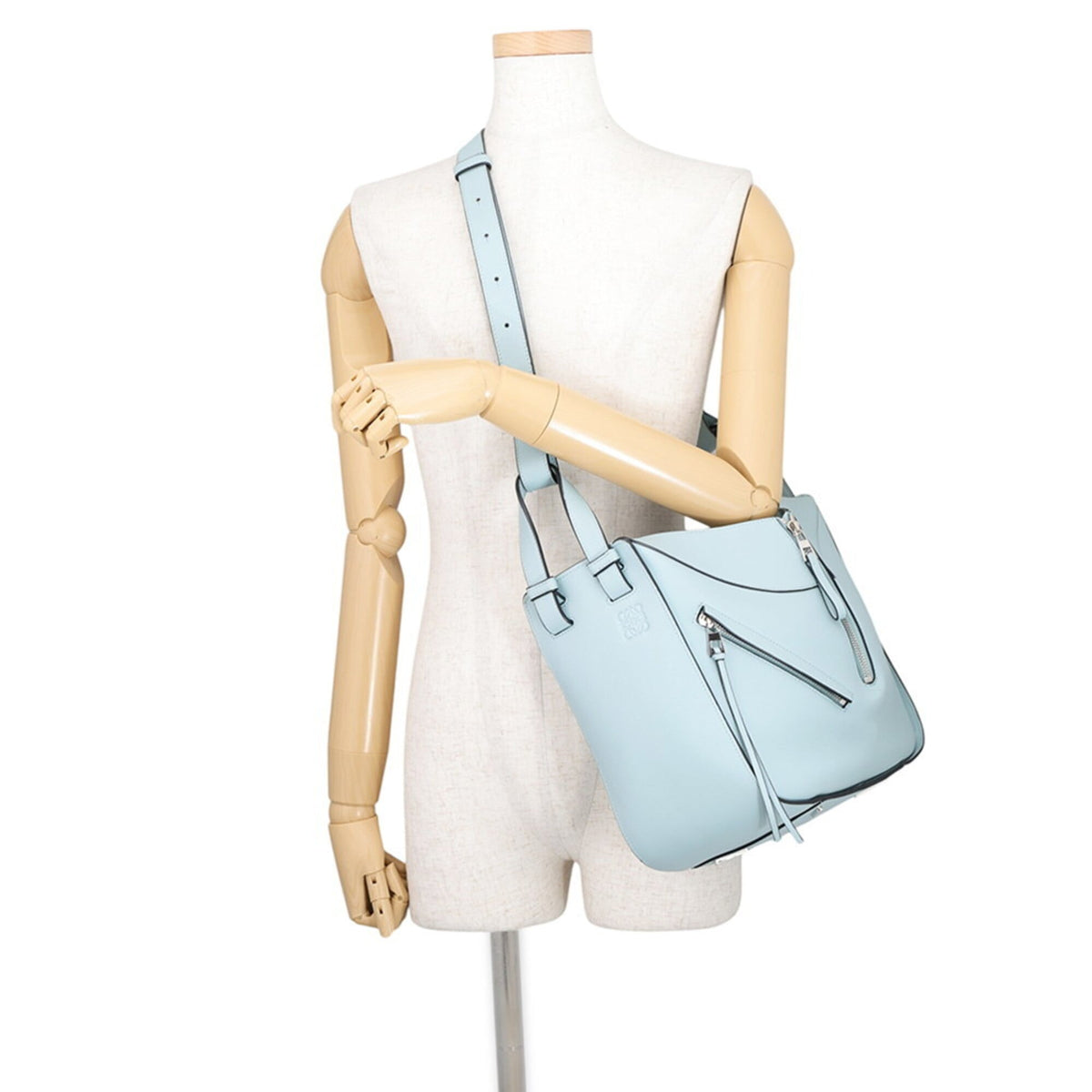 Loewe Hammock Blue Leather Handbag (Pre-Owned)
