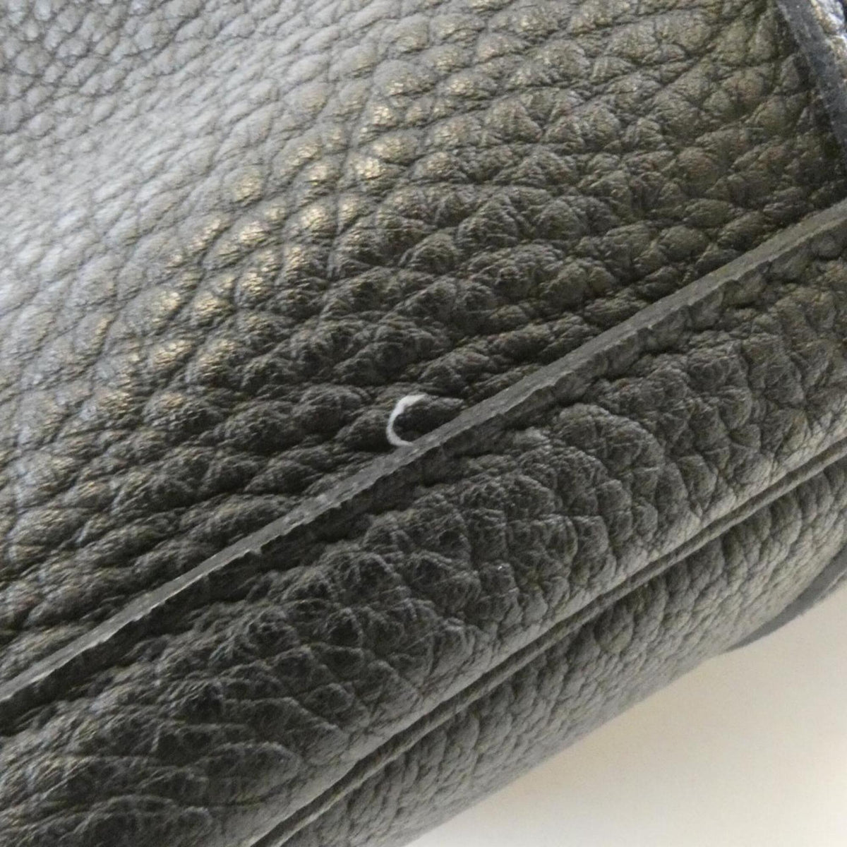 Hermes Garden Black Negonda Leather Handbag (Pre-Owned)