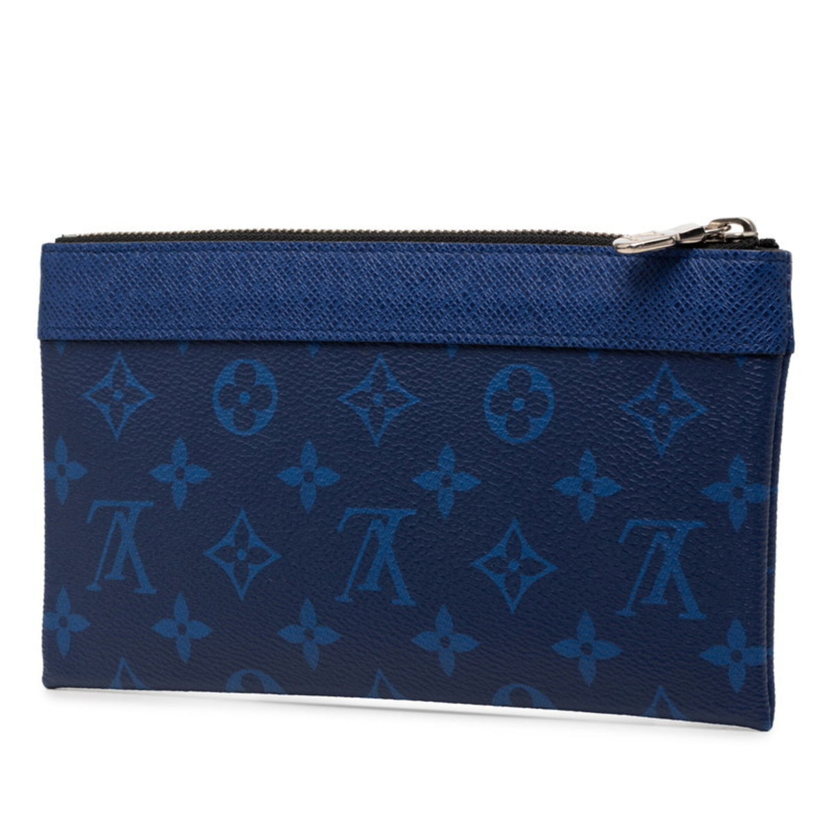 Louis Vuitton Cobalt Navy Leather Pvc Handbag Pochette Pouch (Pre-Owned)