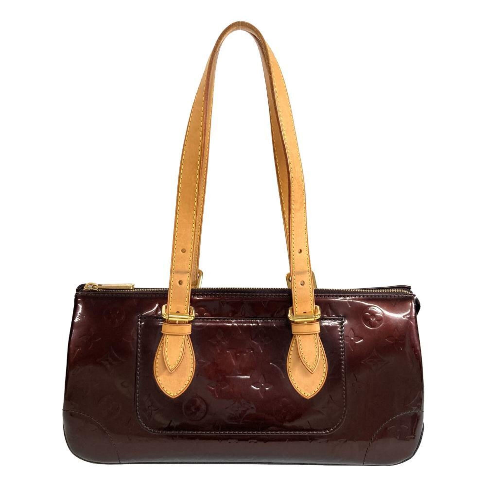 Louis Vuitton Red Color Wine Monogram Vernis Shoulder Bag (Pre-Owned)