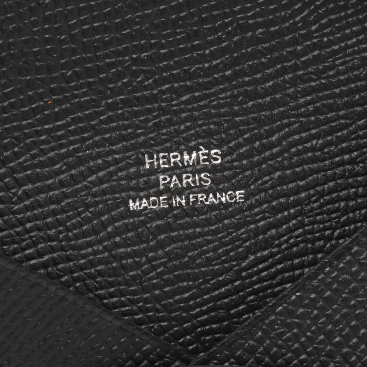 Hermes Black Epsom Leather Leather Coin Purse/Coin Case (Pre-Owned)