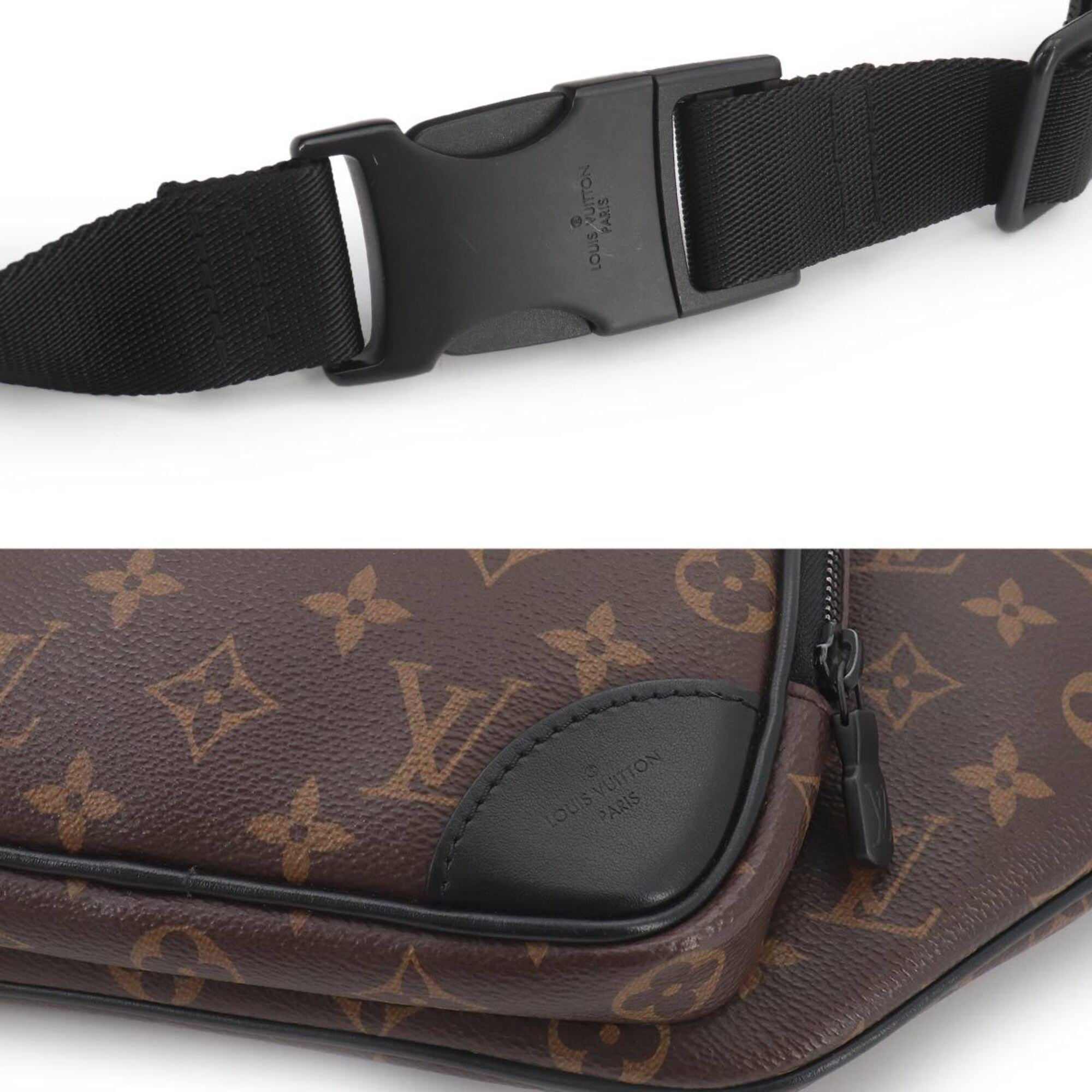 Louis Vuitton Monogram Macassar Fanny Pack Handbag Pouch Sling Bag (Pre-Owned)