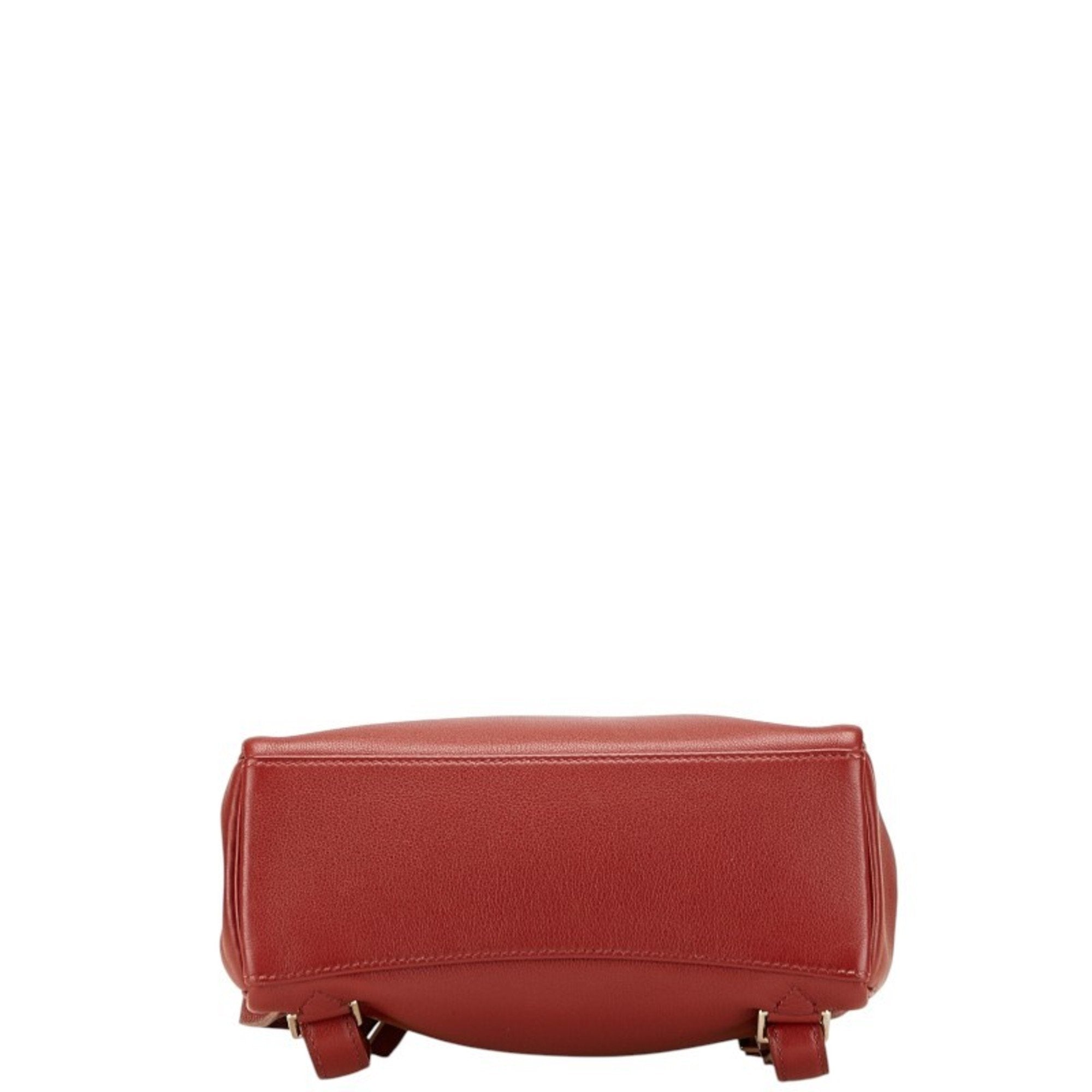 Hermes Kelly Red Color Swift Leather Backpack (Pre-Owned)