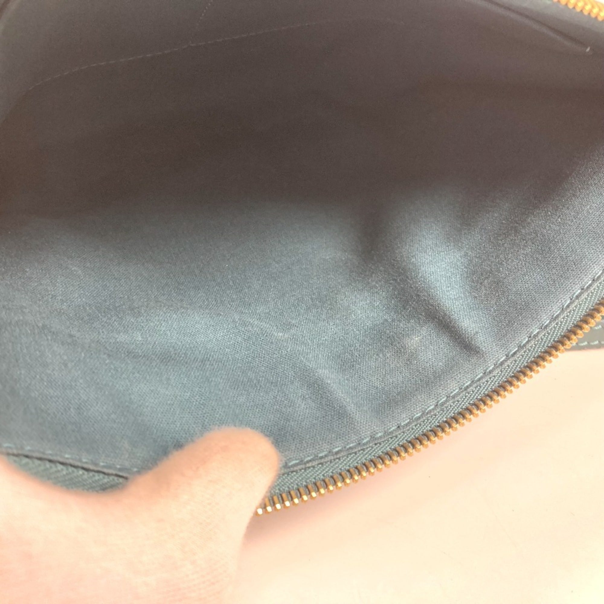 Louis Vuitton Cyan Green Pvc Leather Clutch Bag Shoulder Bag (Pre-Owned)