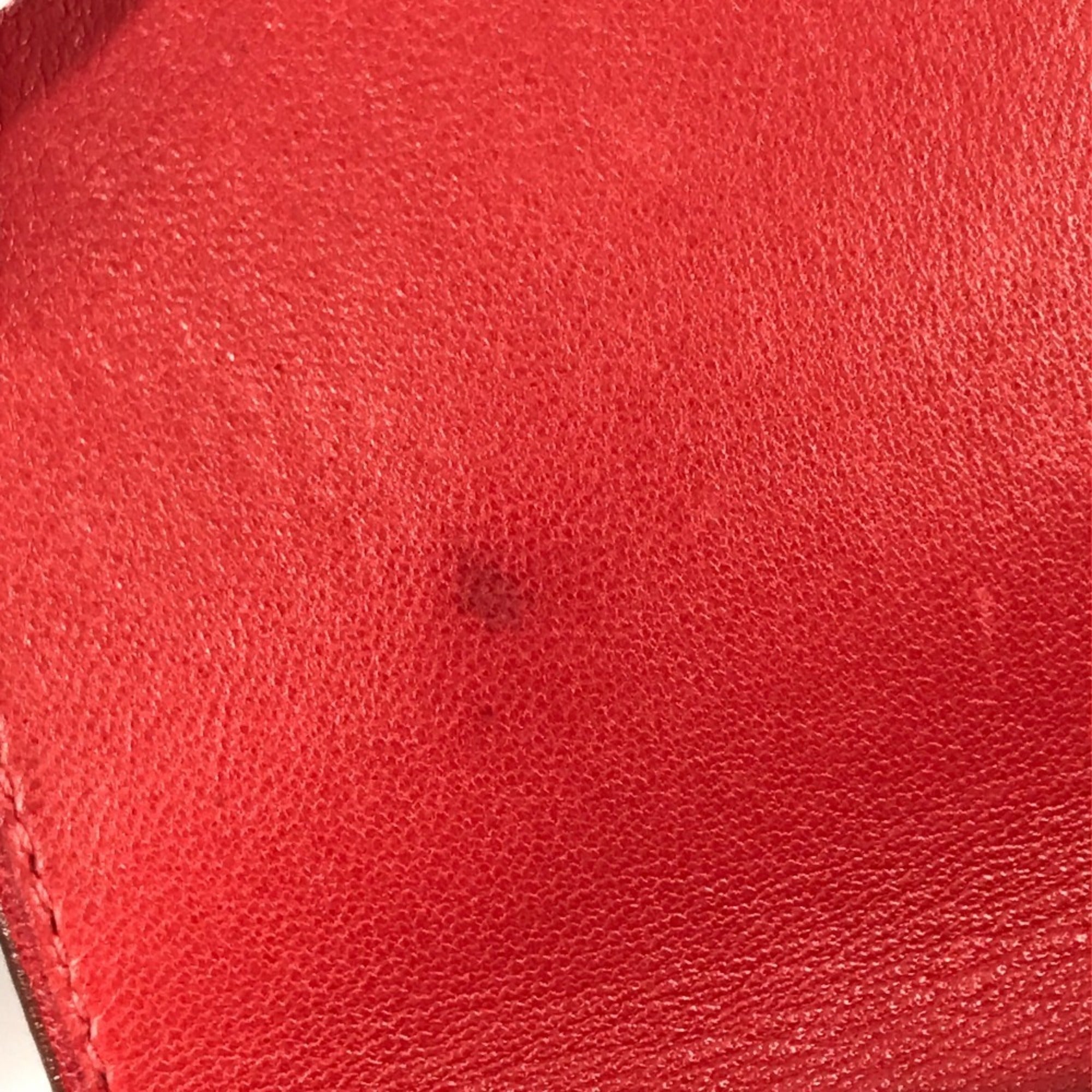 Hermes Amelie Red Color Leather Pochette Shoulder Bag (Pre-Owned)