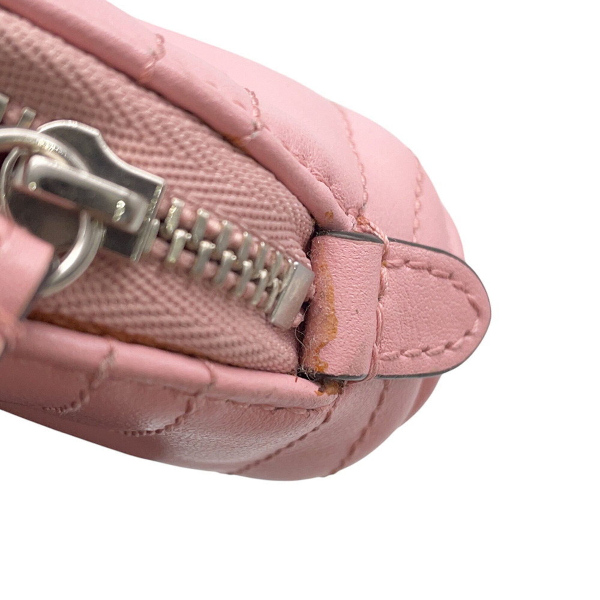 Gucci Gg Marmont Pink Leather Pouch (Pre-Owned)