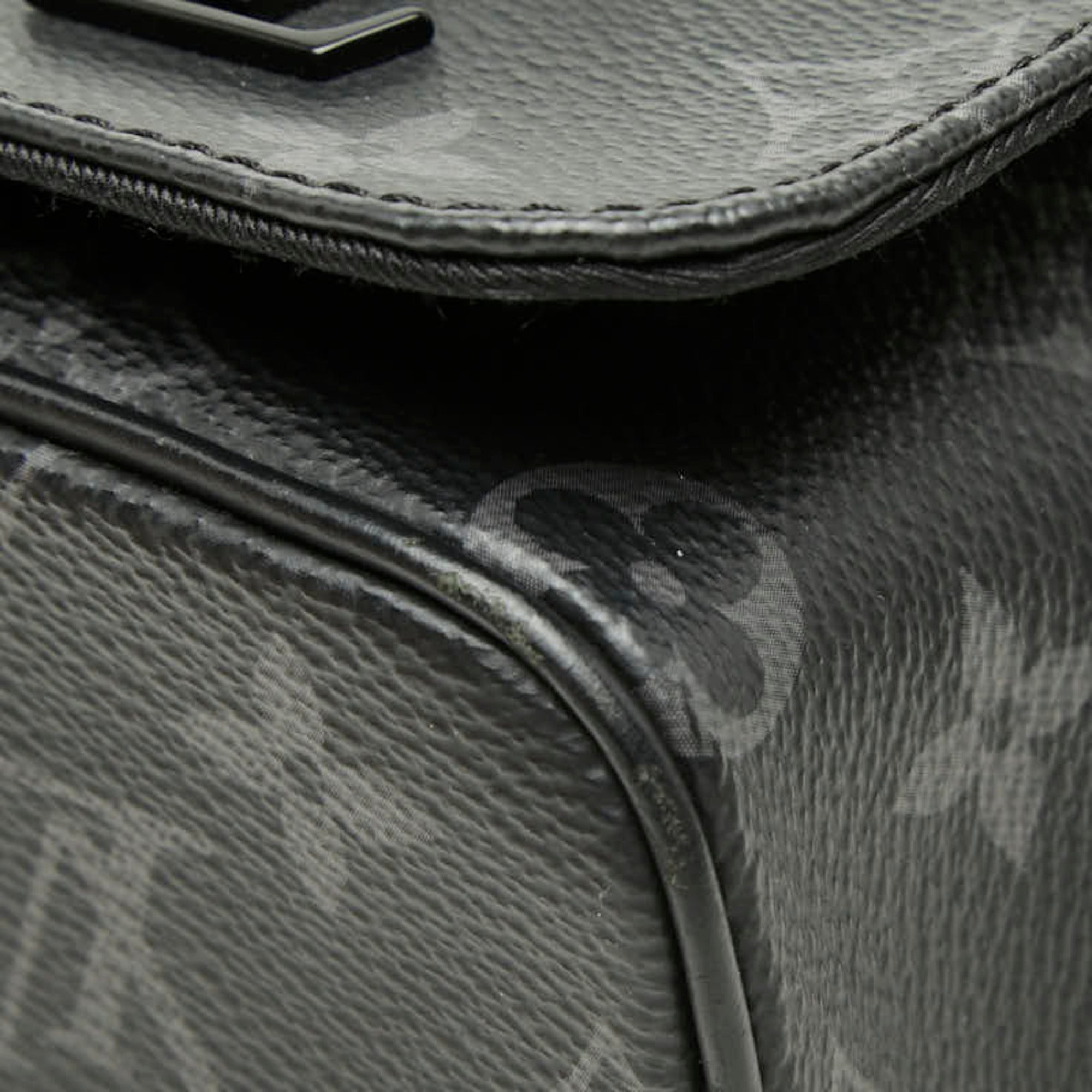 Louis Vuitton Monogram Eclipse Black Pvc Leather Shoulder Bag (Pre-Owned)