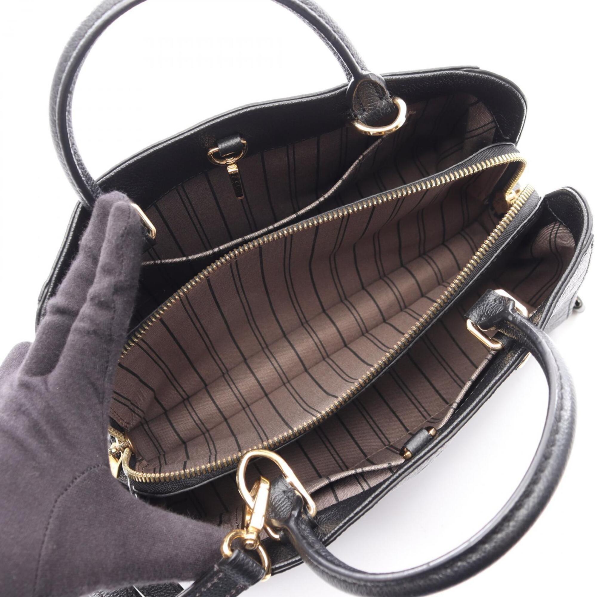 Louis Vuitton Black Noir Monogram Empreinte Handbag (Pre-Owned)
