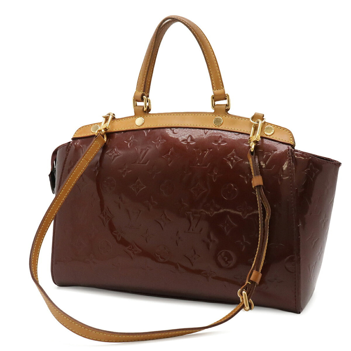 Louis Vuitton Rouge Fauviste Monogram Vernis Handbag Shoulder Bag (Pre-Owned)