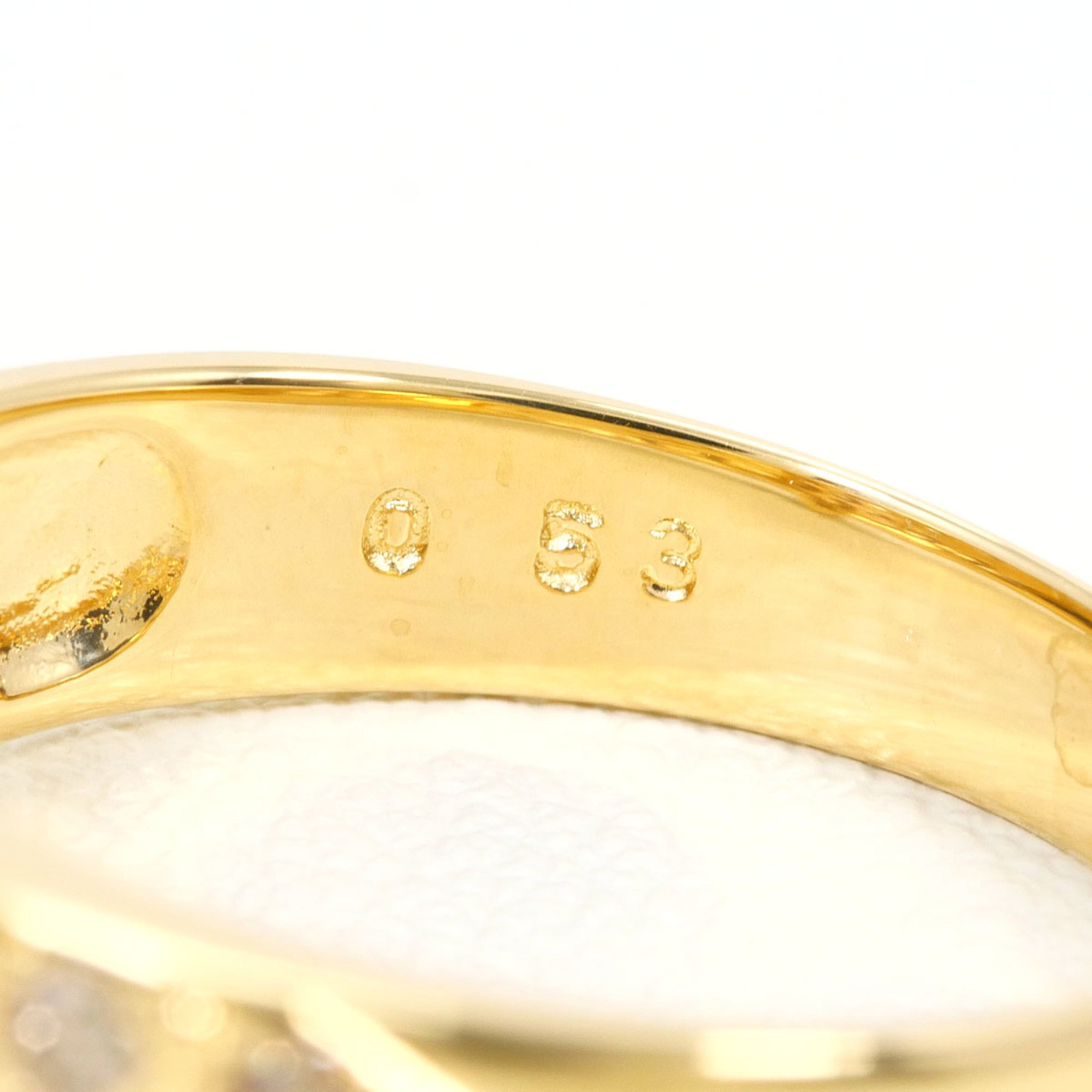 Unbranded Brown Yellow Gold Yellow Gold (18K) Band Ring (Pre-Owned)