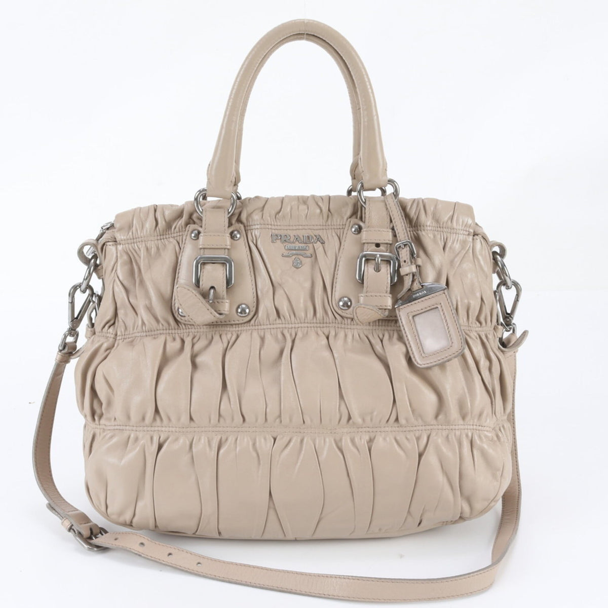 Prada Pink Leather Crossbody Bag Handbag Shoulder Bag (Pre-Owned)
