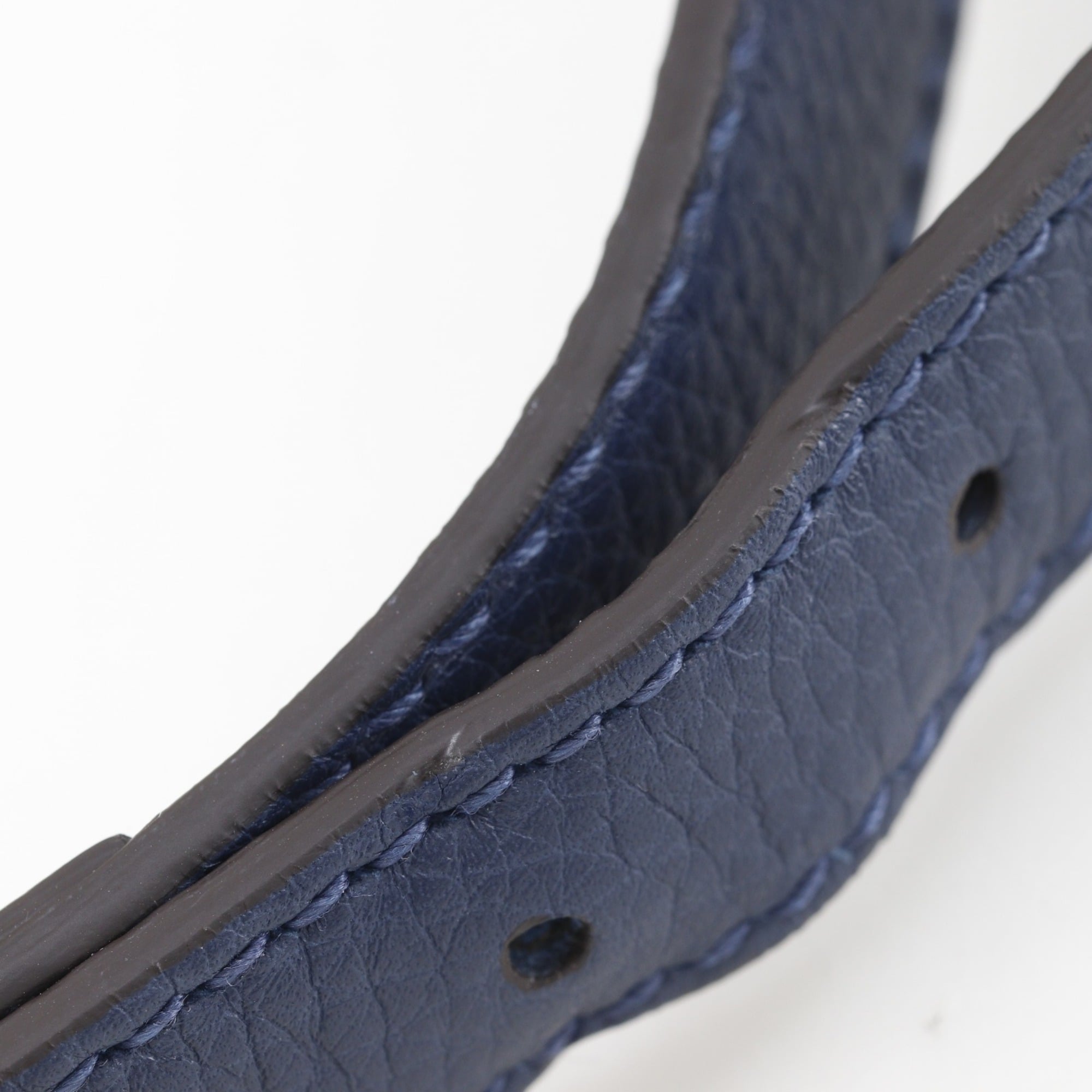 Gucci Navy Leather Handbag Tote Bag (Pre-Owned)