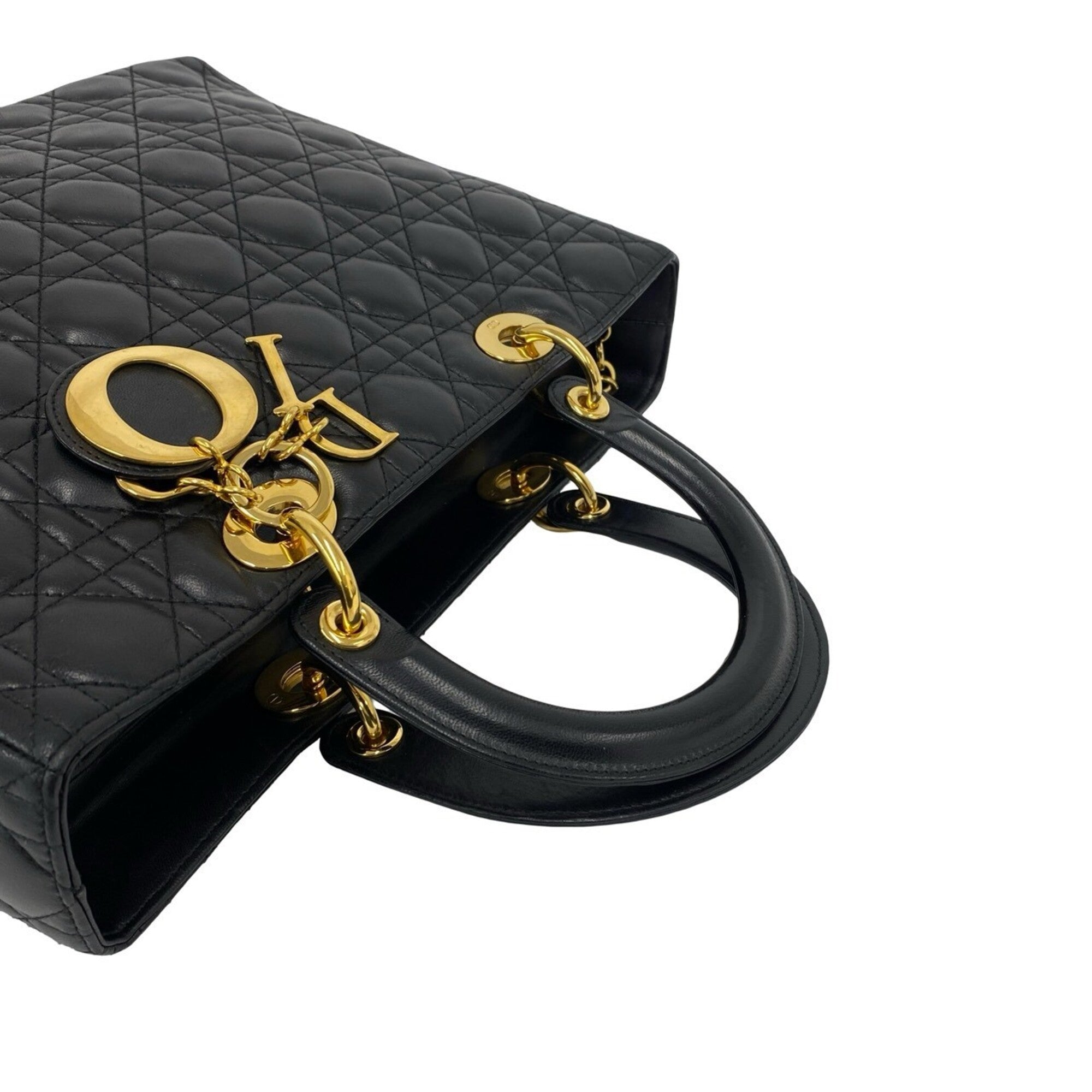 Christian Dior Black Leather Handbag (Pre-Owned)