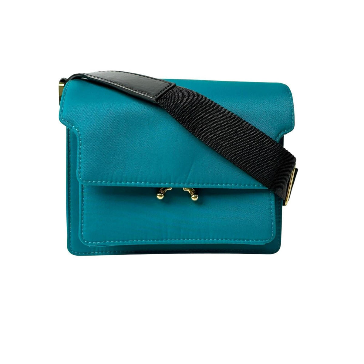 Marni Blue Green Nylon Shoulder Bag (Pre-Owned)