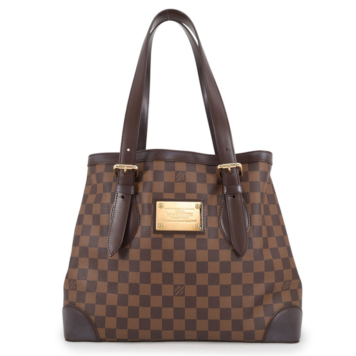 Louis Vuitton Damier Damier Canvas Ebene Red Color Damier Canvas Handbag Shoulder Bag Tote Bag (Pre-Owned)