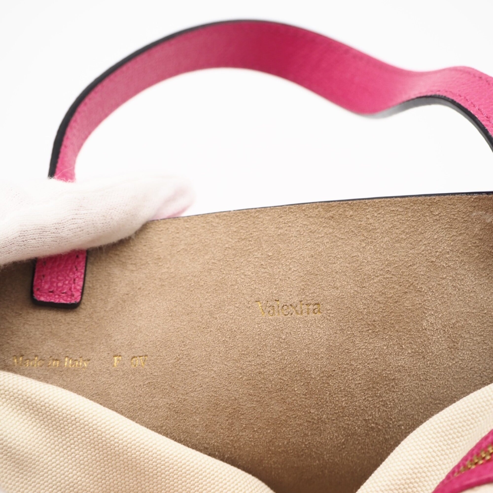 Valextra Pink Leather Handbag (Pre-Owned)