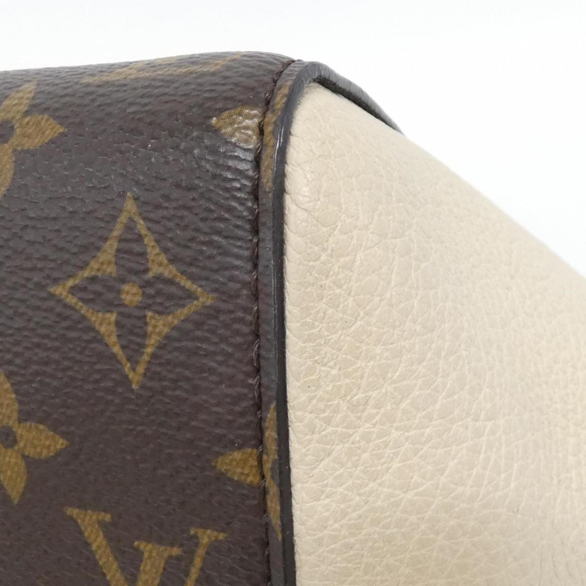 Louis Vuitton Monogram Black Cerise Cream Noir Coated Canvas Leather Handbag (Pre-Owned)