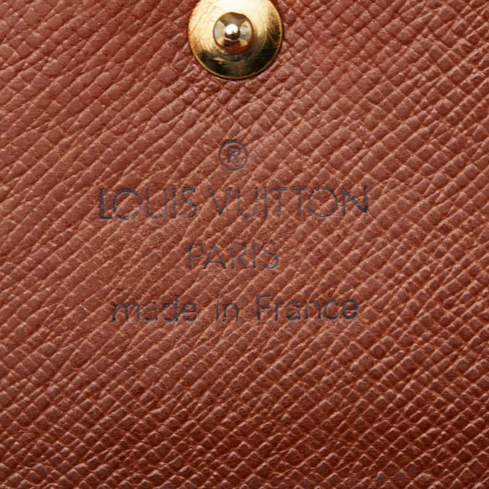 Louis Vuitton Brown Pvc Leather Wallet (Tri-Fold) (Pre-Owned)