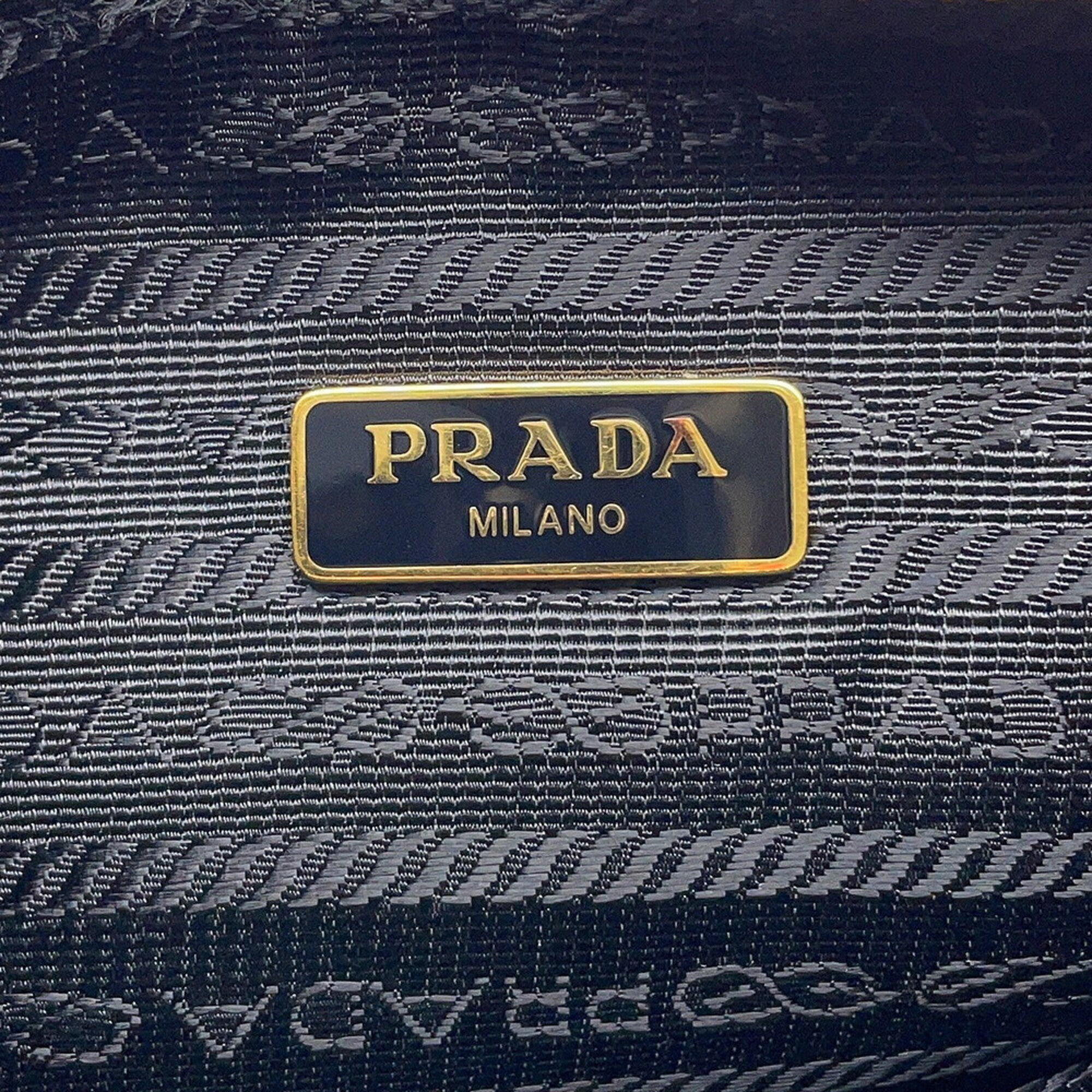 Prada Black Nylon Handbag Shoulder Bag (Pre-Owned)