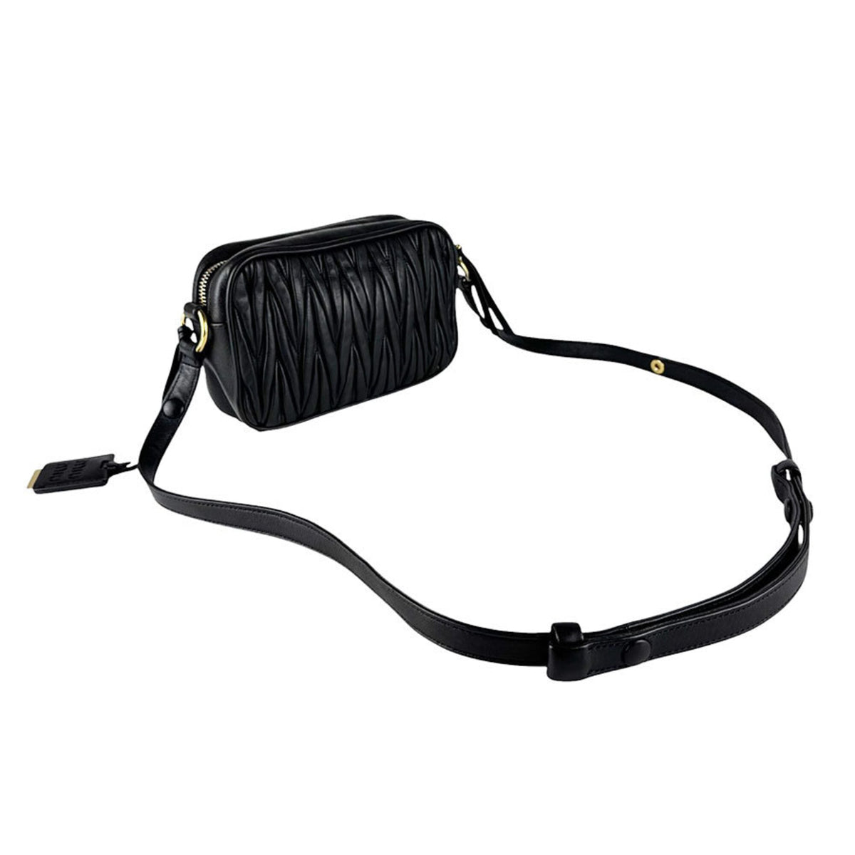 Miu Miu Black Leather Shoulder Bag (Pre-Owned)