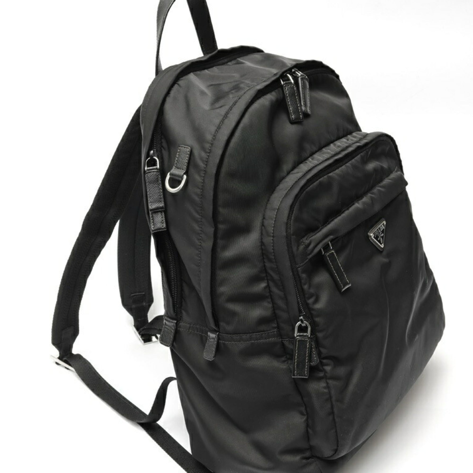 Prada Black Nylon Backpack (Pre-Owned)