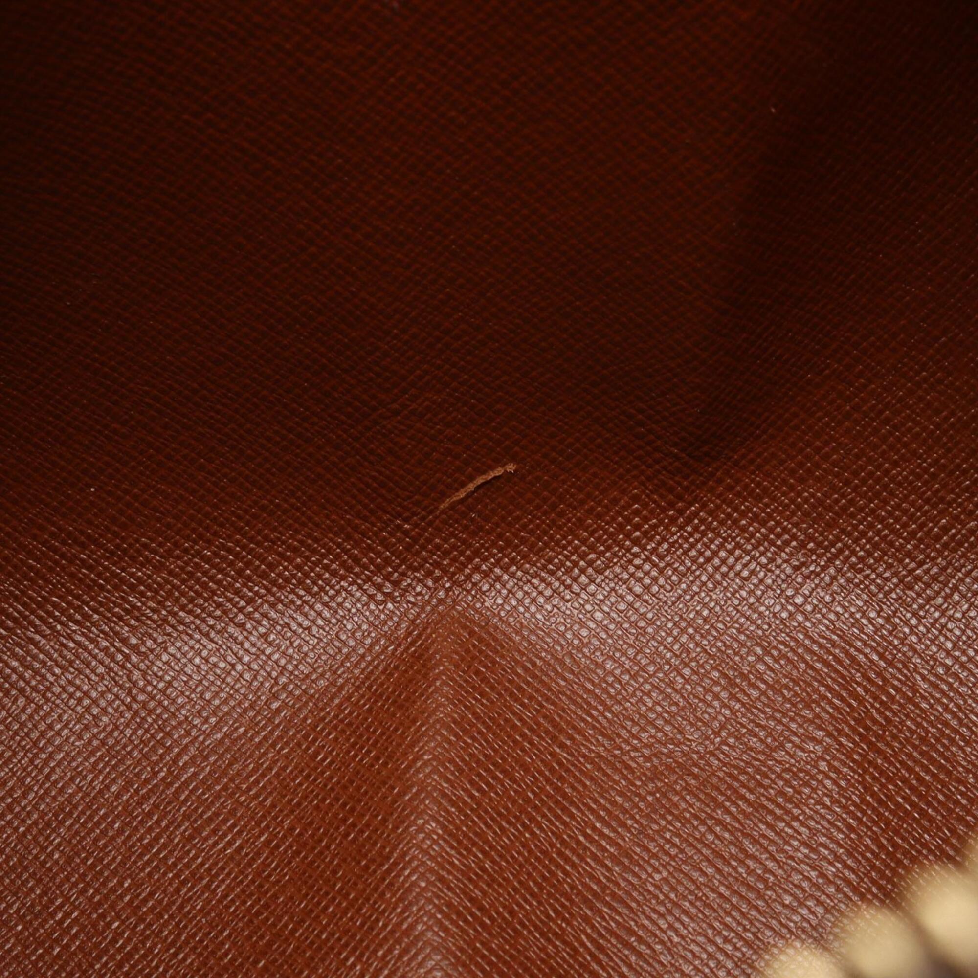 Louis Vuitton Brown Monogram Coated Canvas Leather Handbag (Pre-Owned)