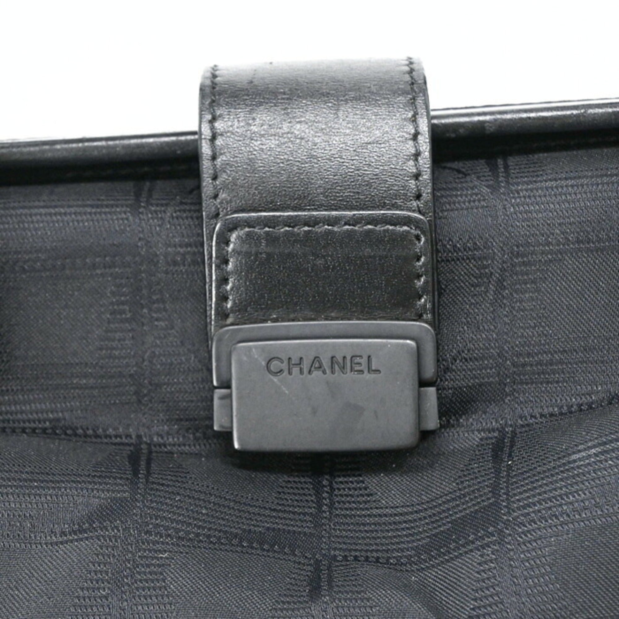 Chanel Black New Travel Line Boston Bag (Pre-Owned)