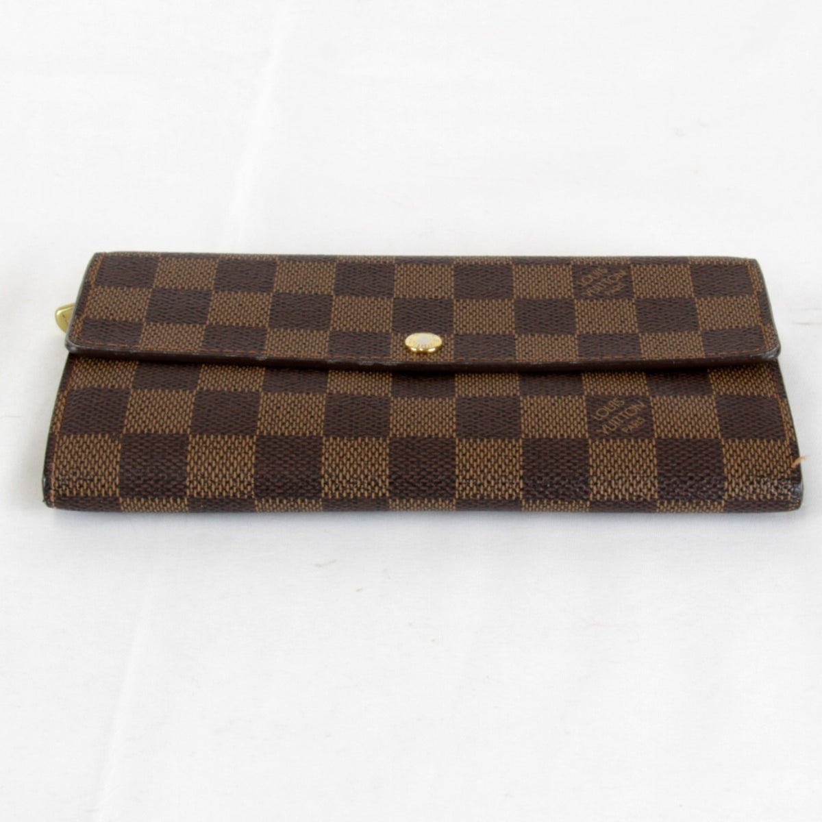 Louis Vuitton Brown Damier Canvas Long Wallet (Bi-Fold) (Pre-Owned)