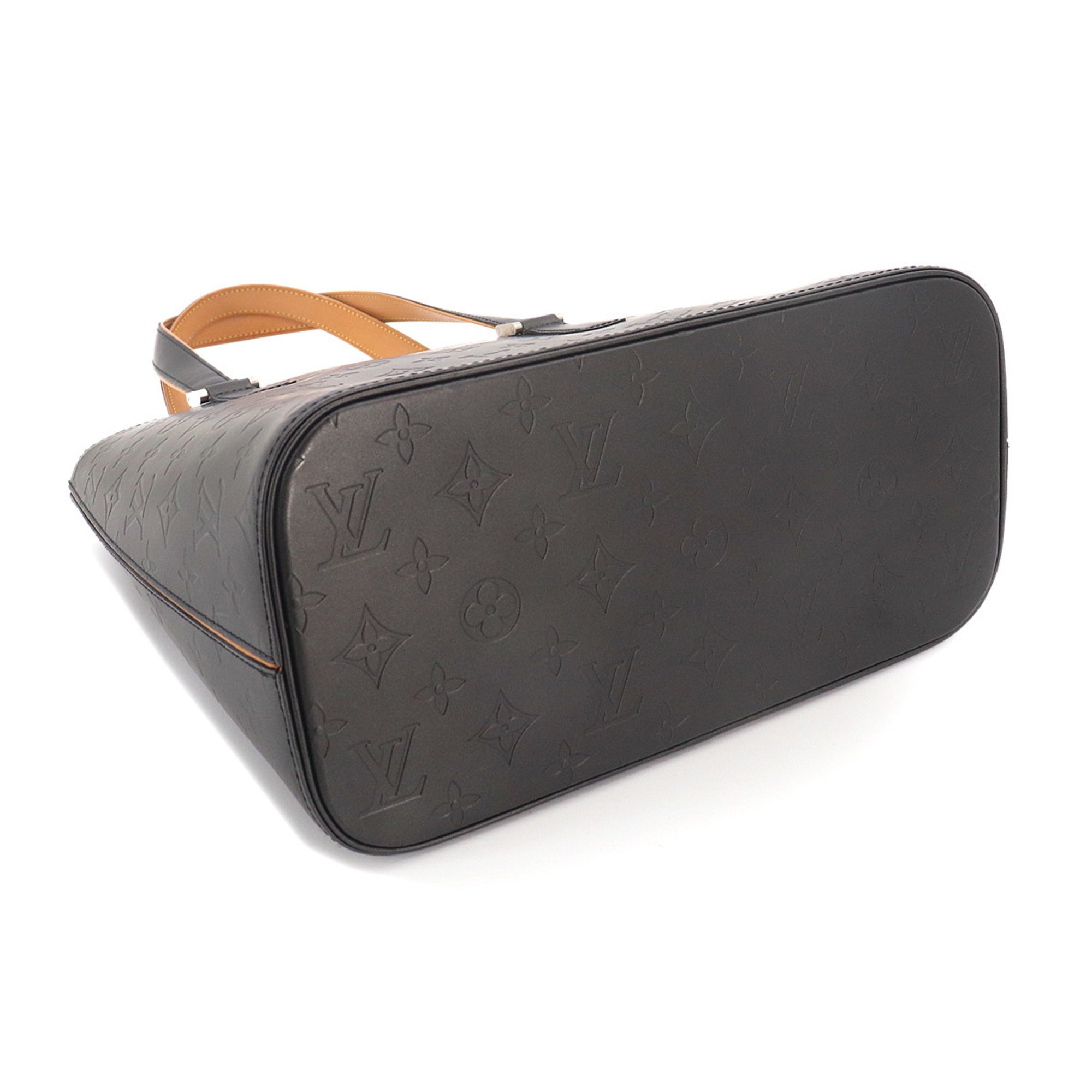 Louis Vuitton Noir Monogram Mat Handbag Tote Bag (Pre-Owned)